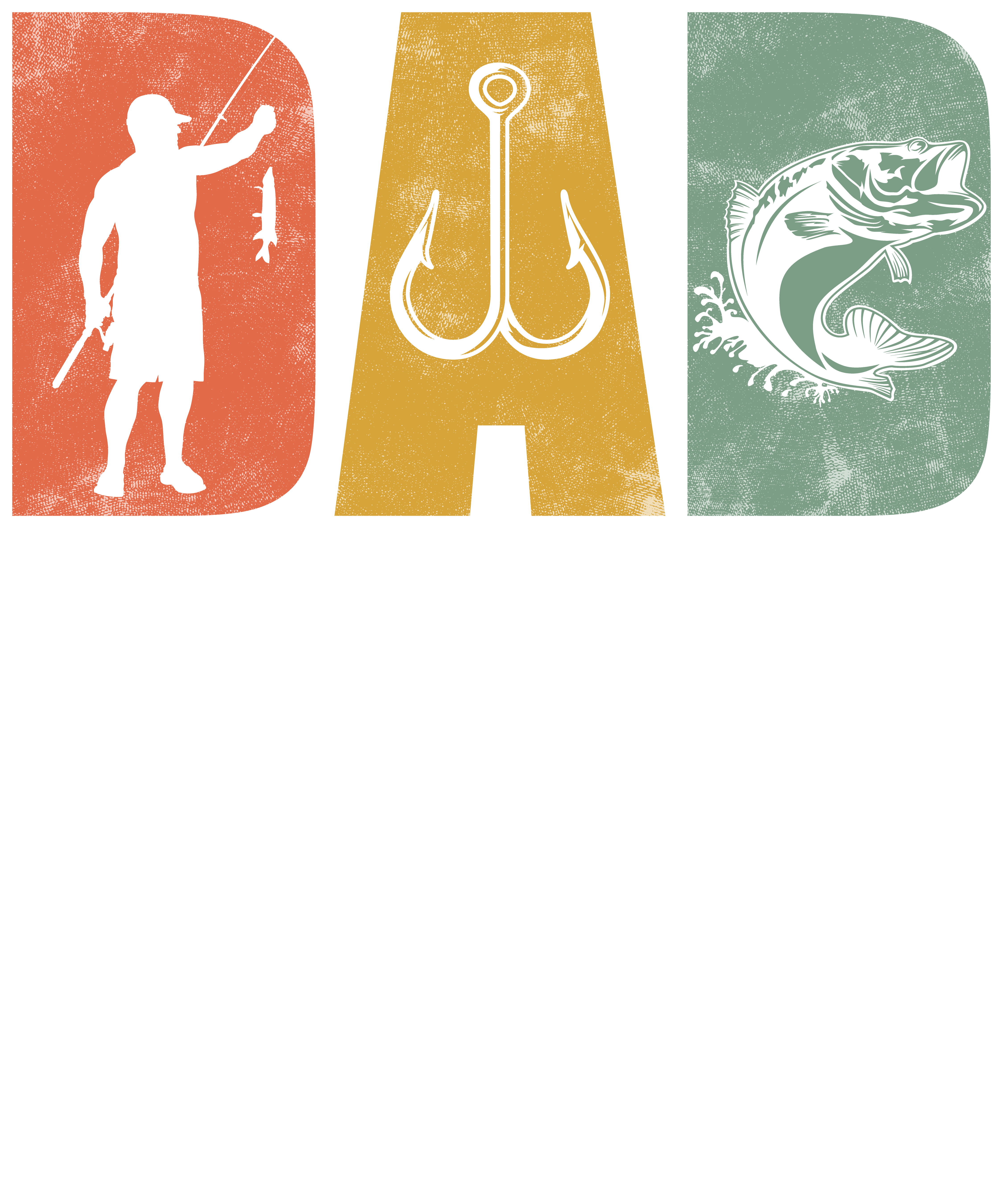 Fishing Dad Life DTF Transfer
