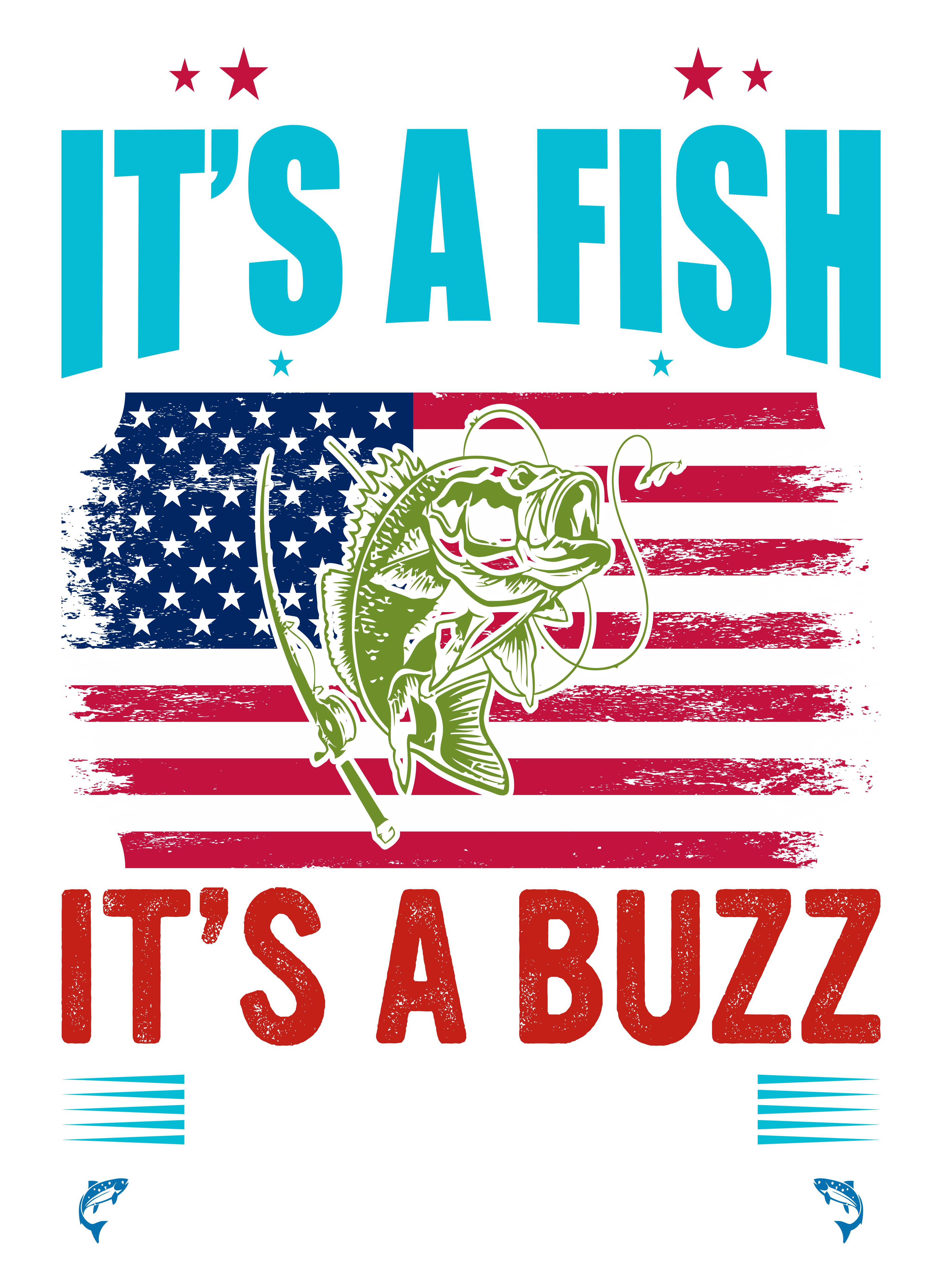 Fishing Buzz Adventure DTF Transfer