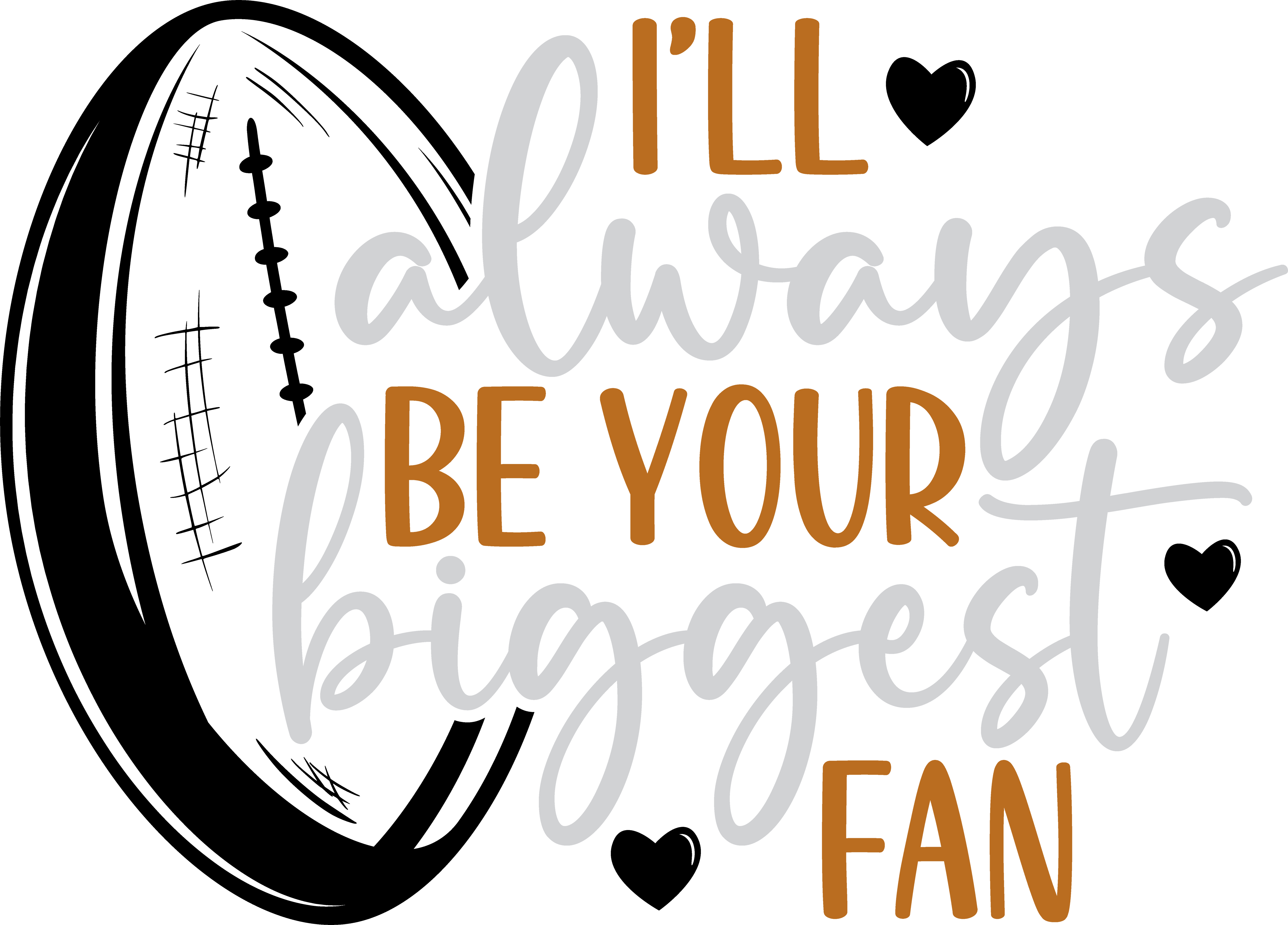 Biggest Football Fan Quote DTF Transfer