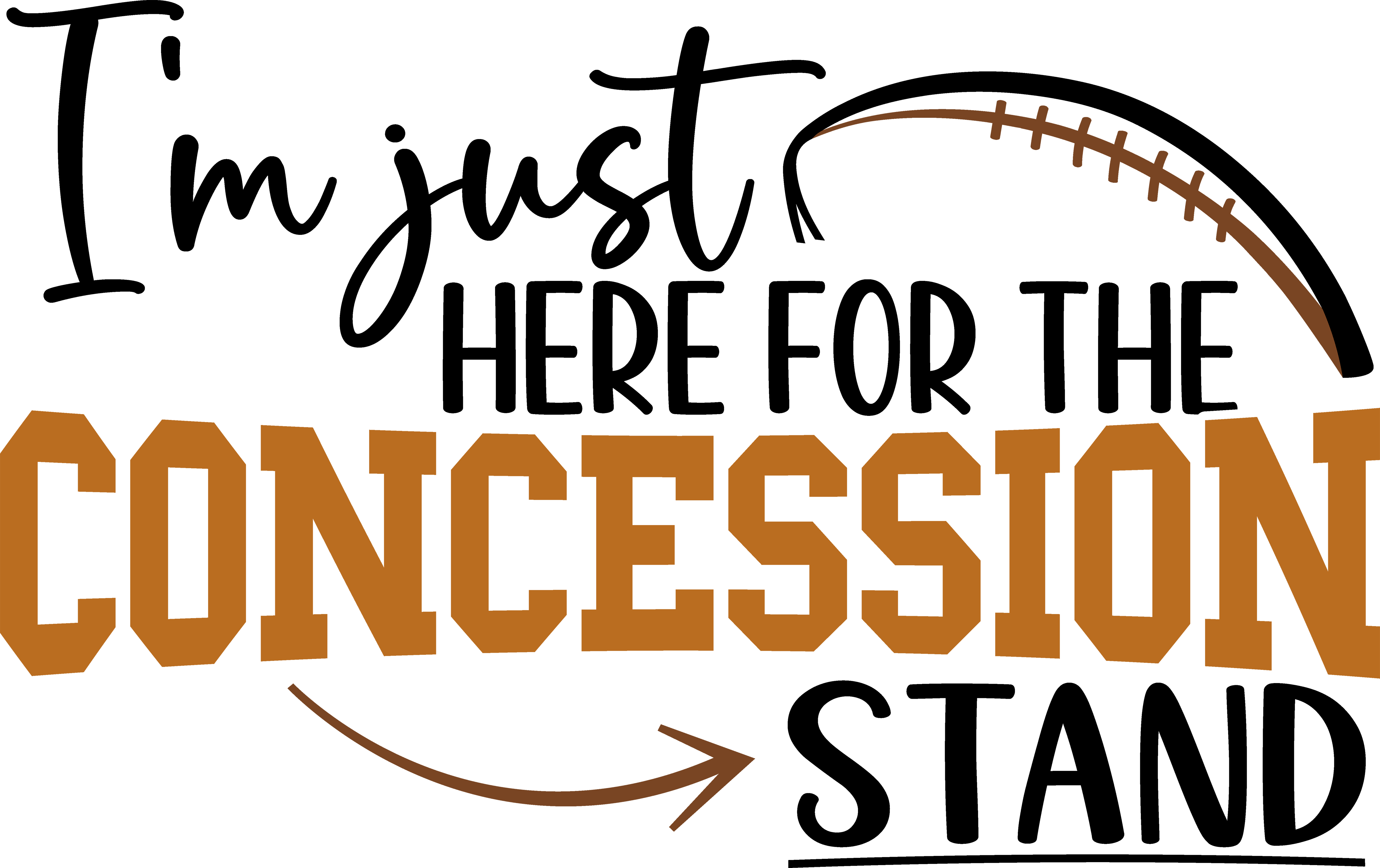 Football Concession Graphic DTF Transfer