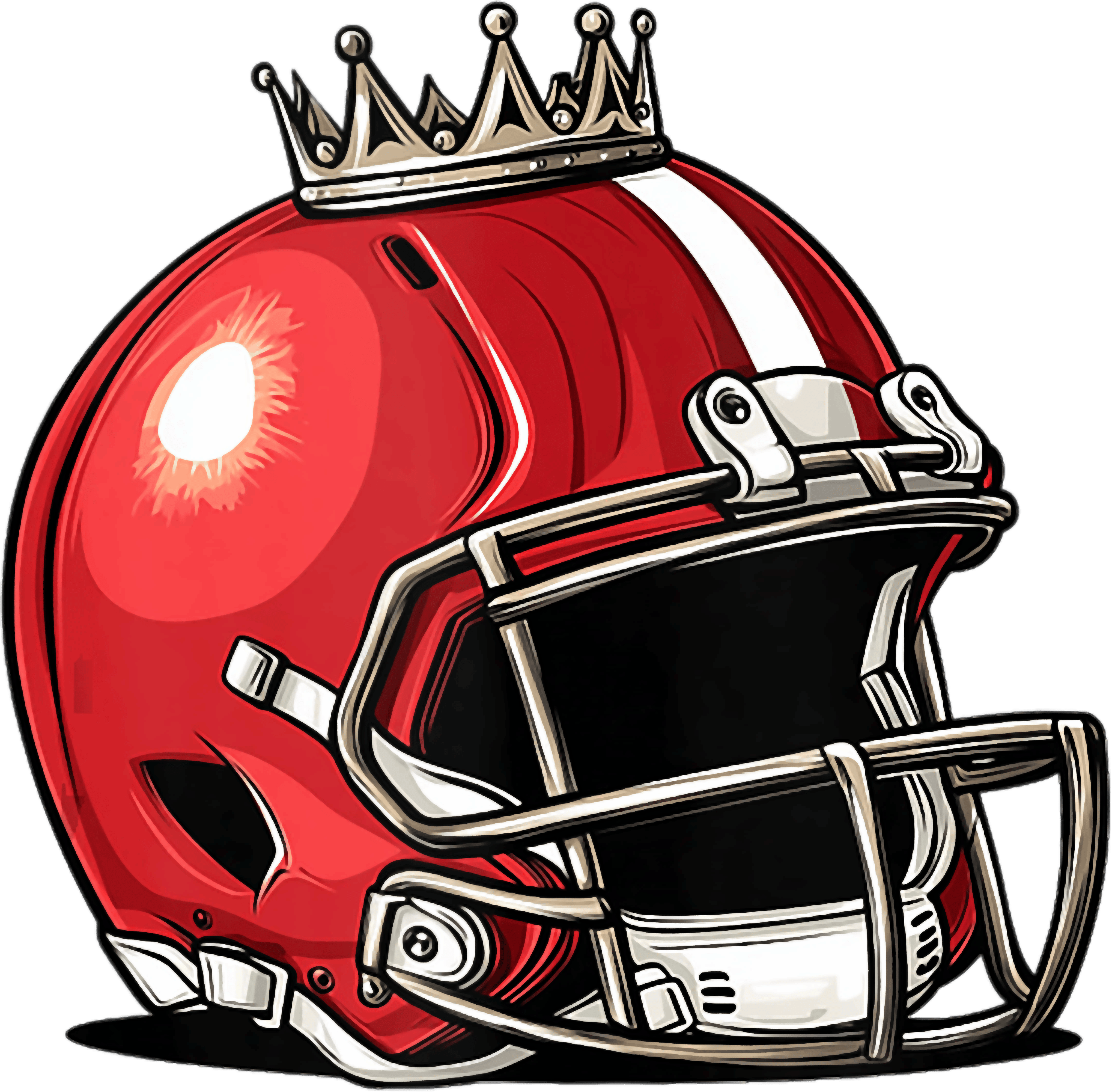 Football King Crown Helmet Champion Player DTF Transfer