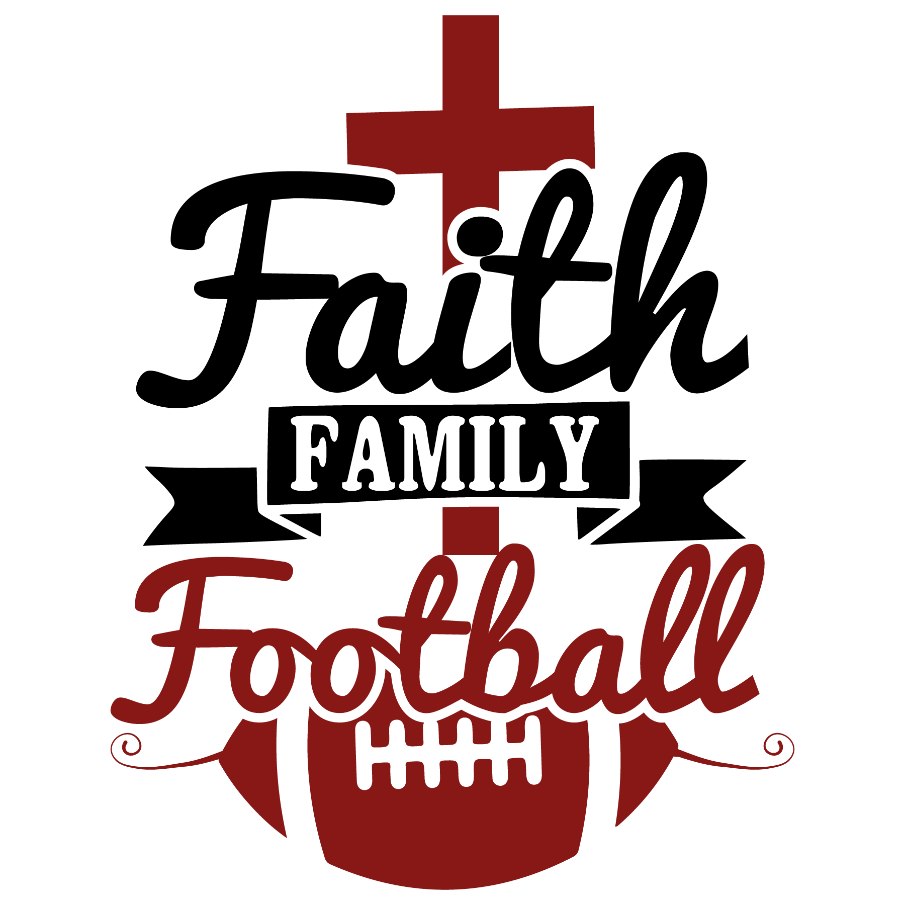 Faith Family Football DTF Transfer