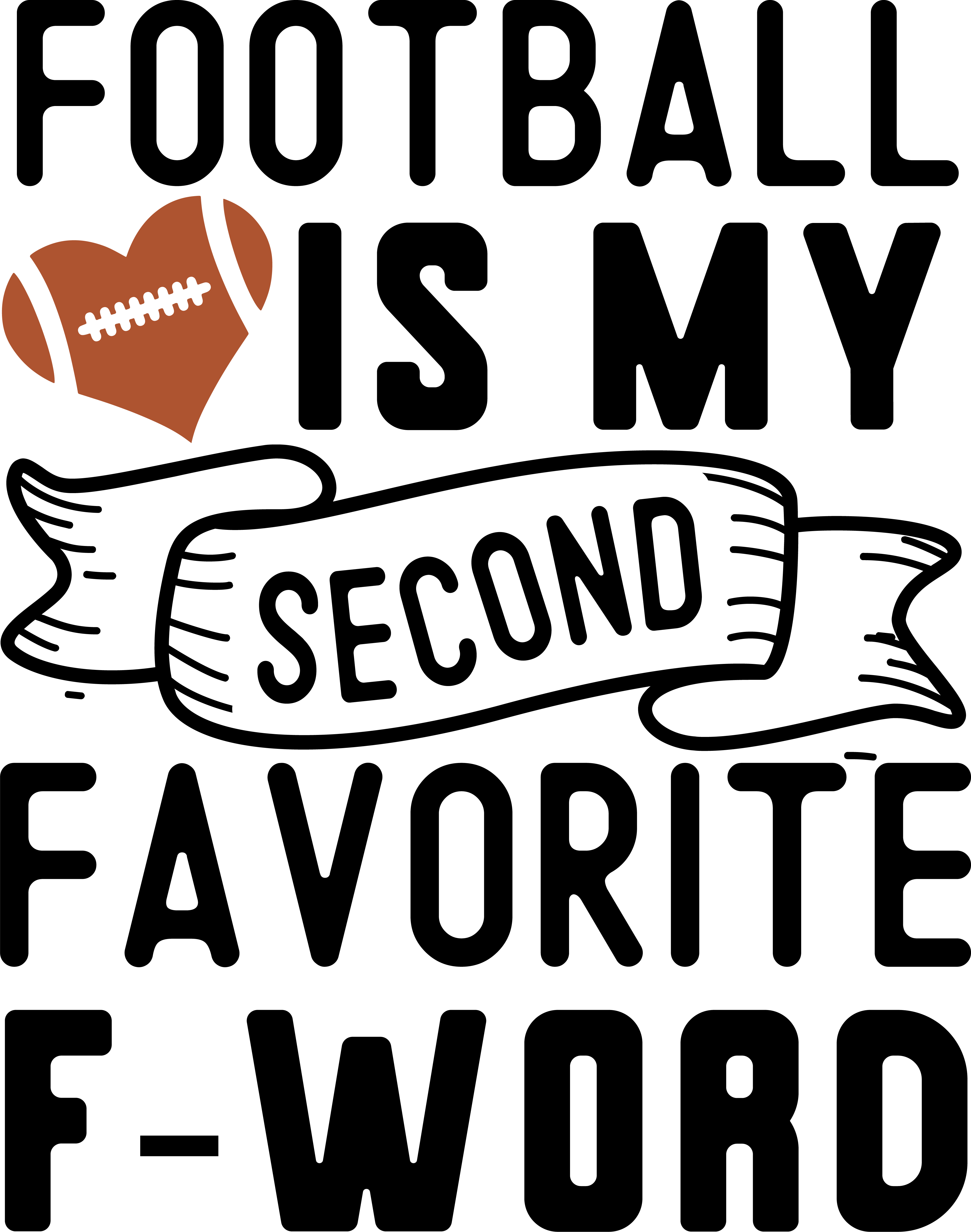 Simple Football Icon DTF Transfer