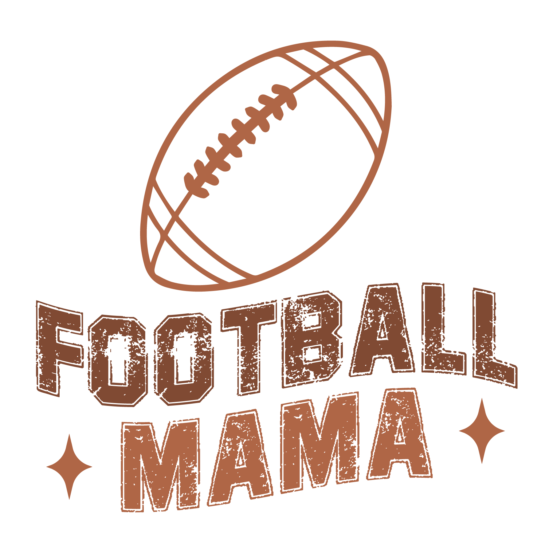 Vintage Football Mama DTF Transfer