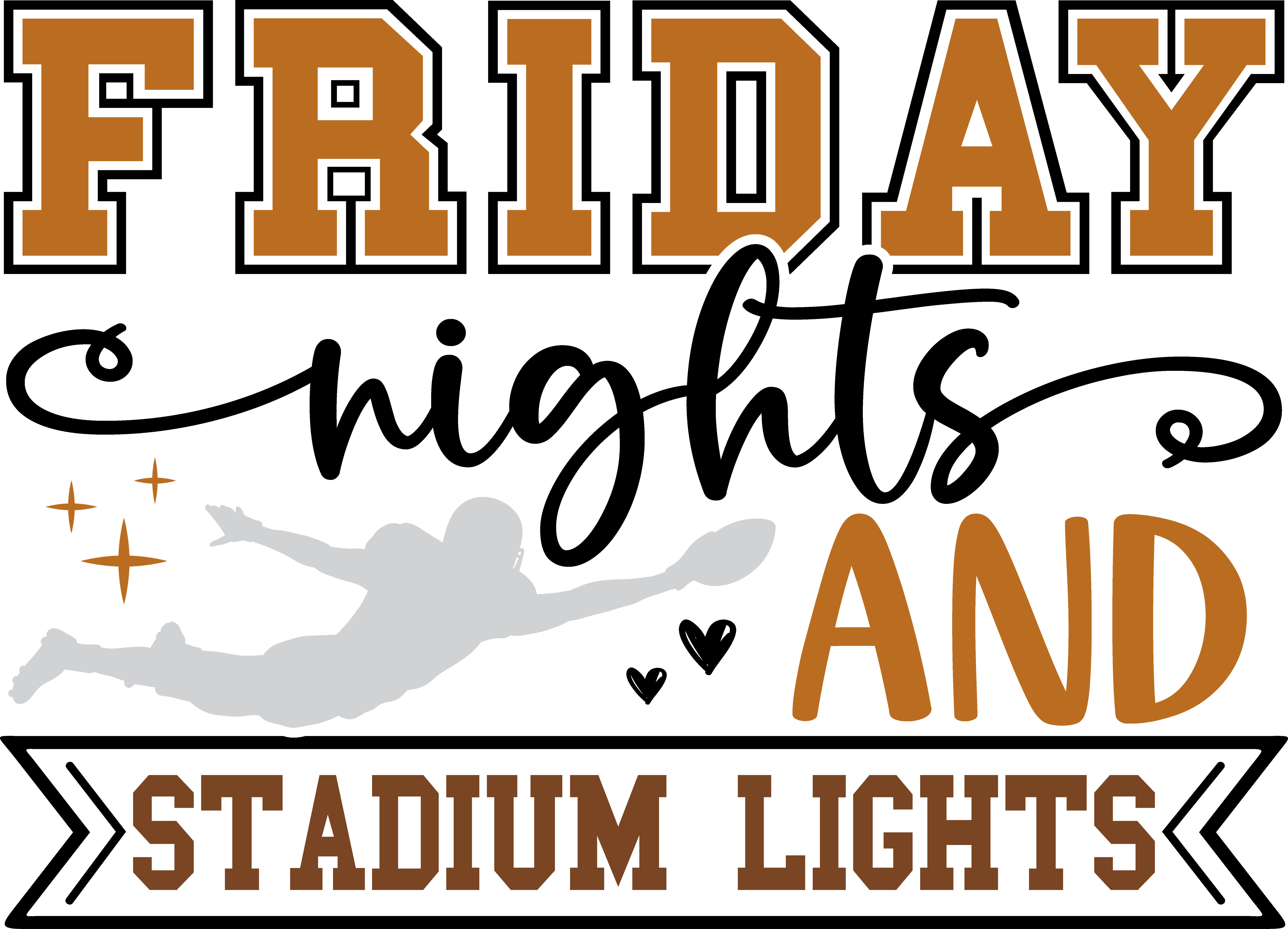 Friday Night Stadium Lights Football DTF Transfer