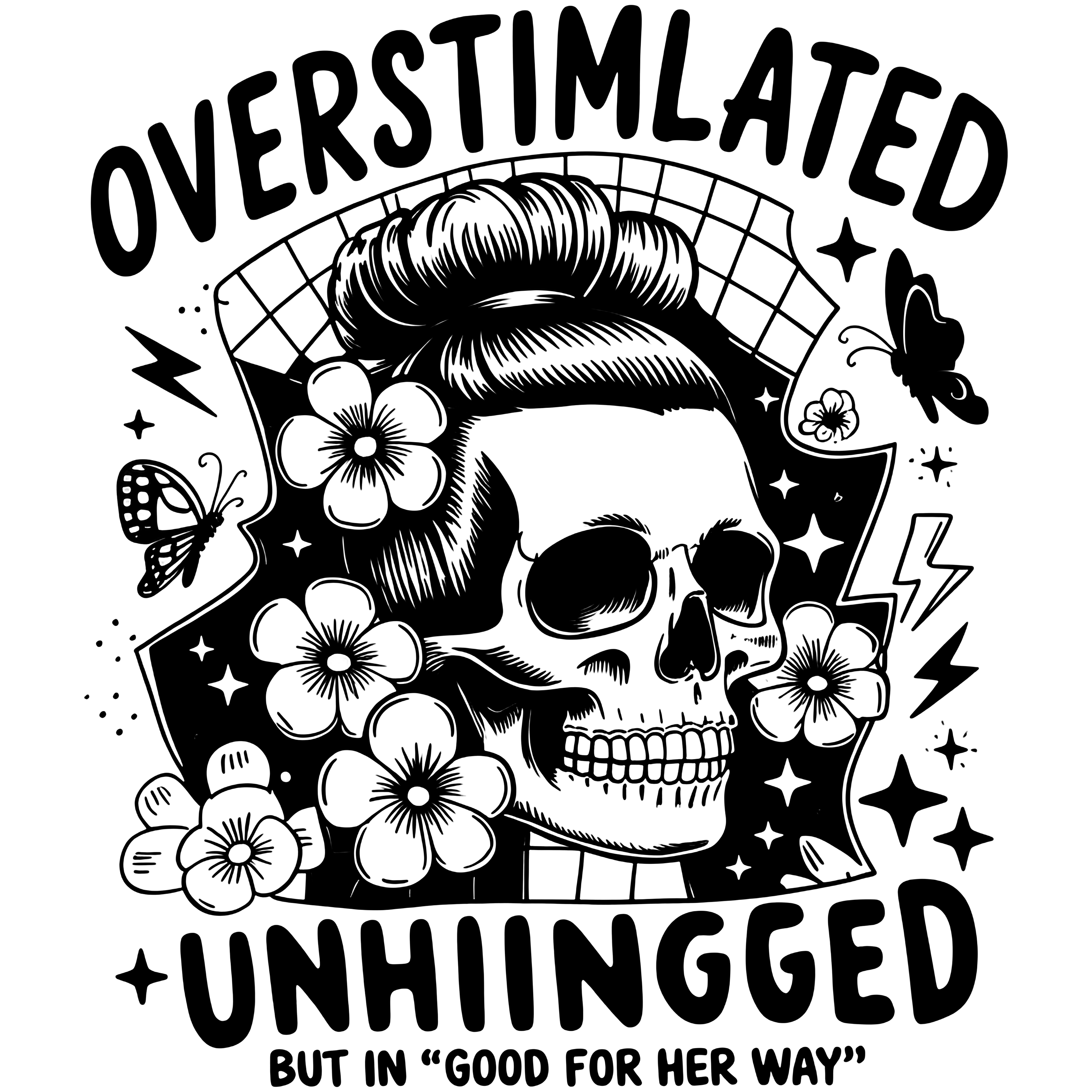 Solid Black Background DTF Transfer