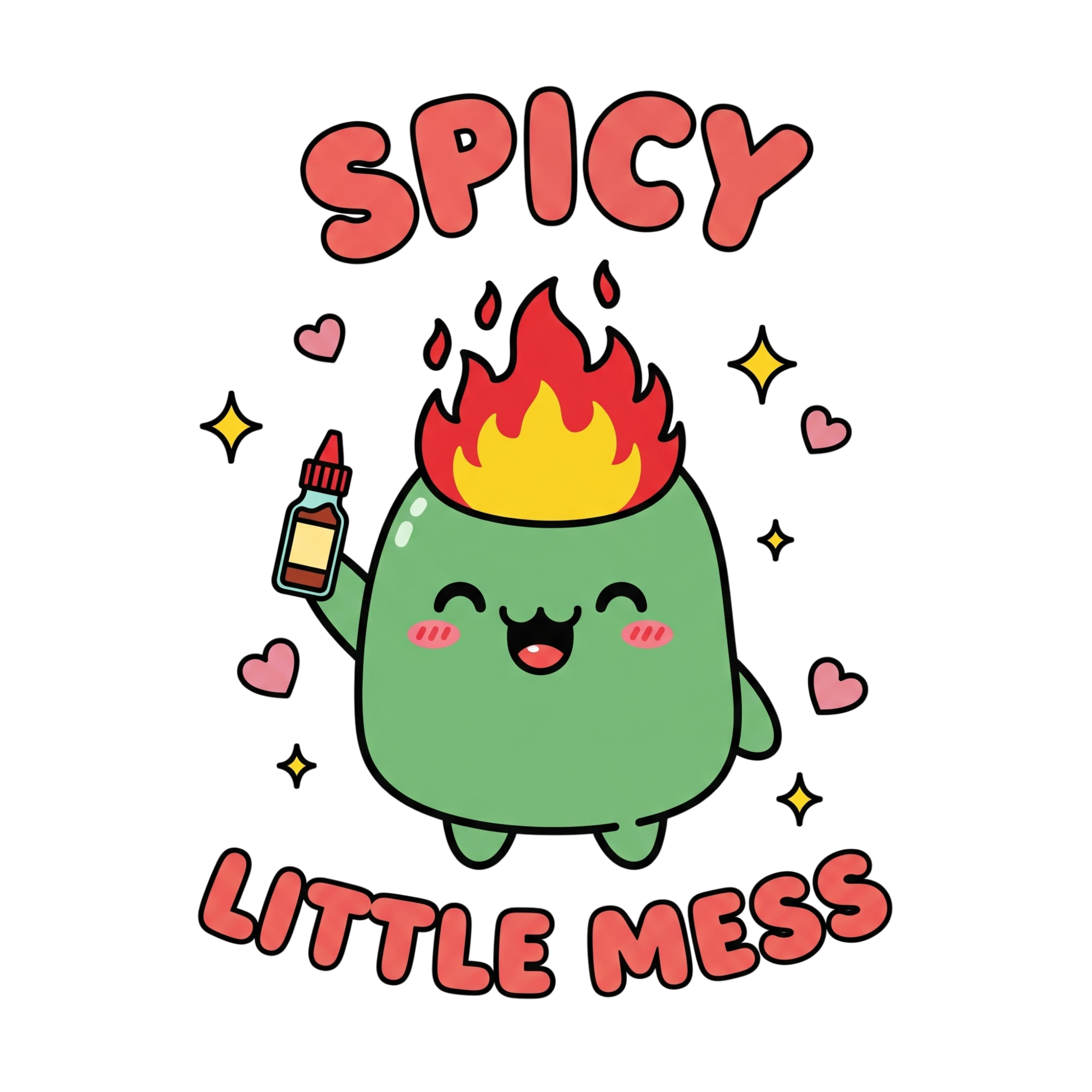 Spicy Little Mess Cartoon DTF Transfer