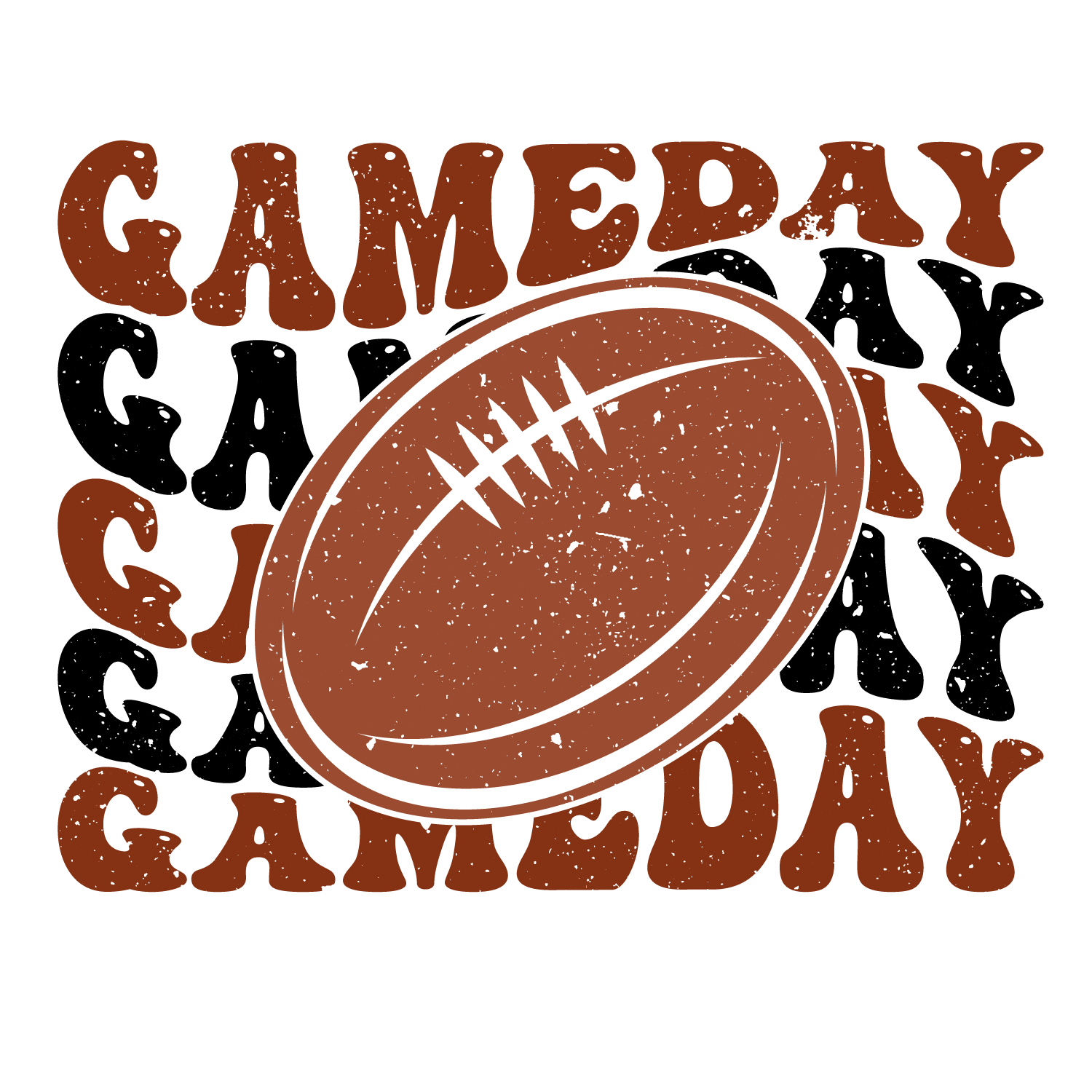 Retro Gameday Football DTF Transfer