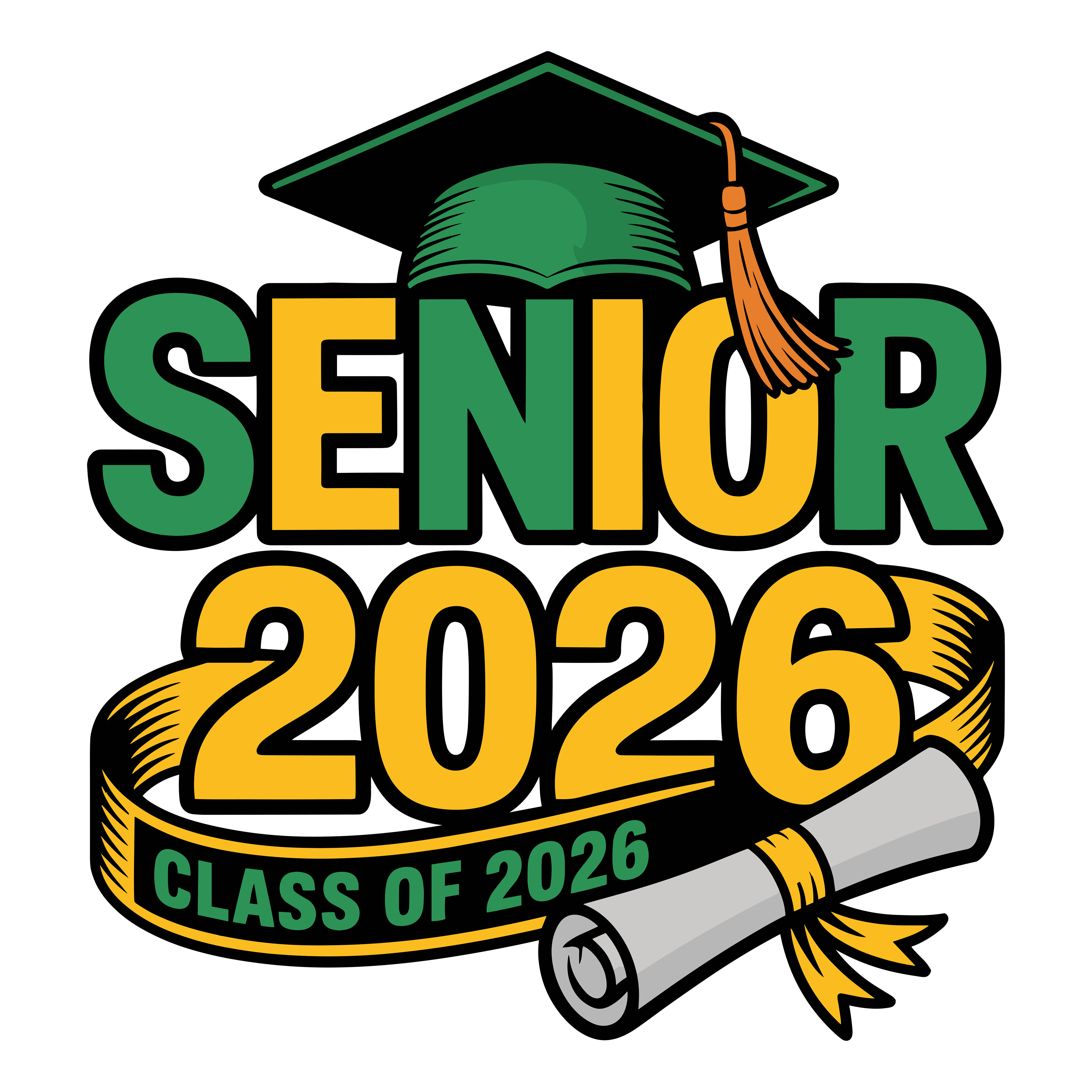 Senior Graduation Diploma Class DTF Transfer
