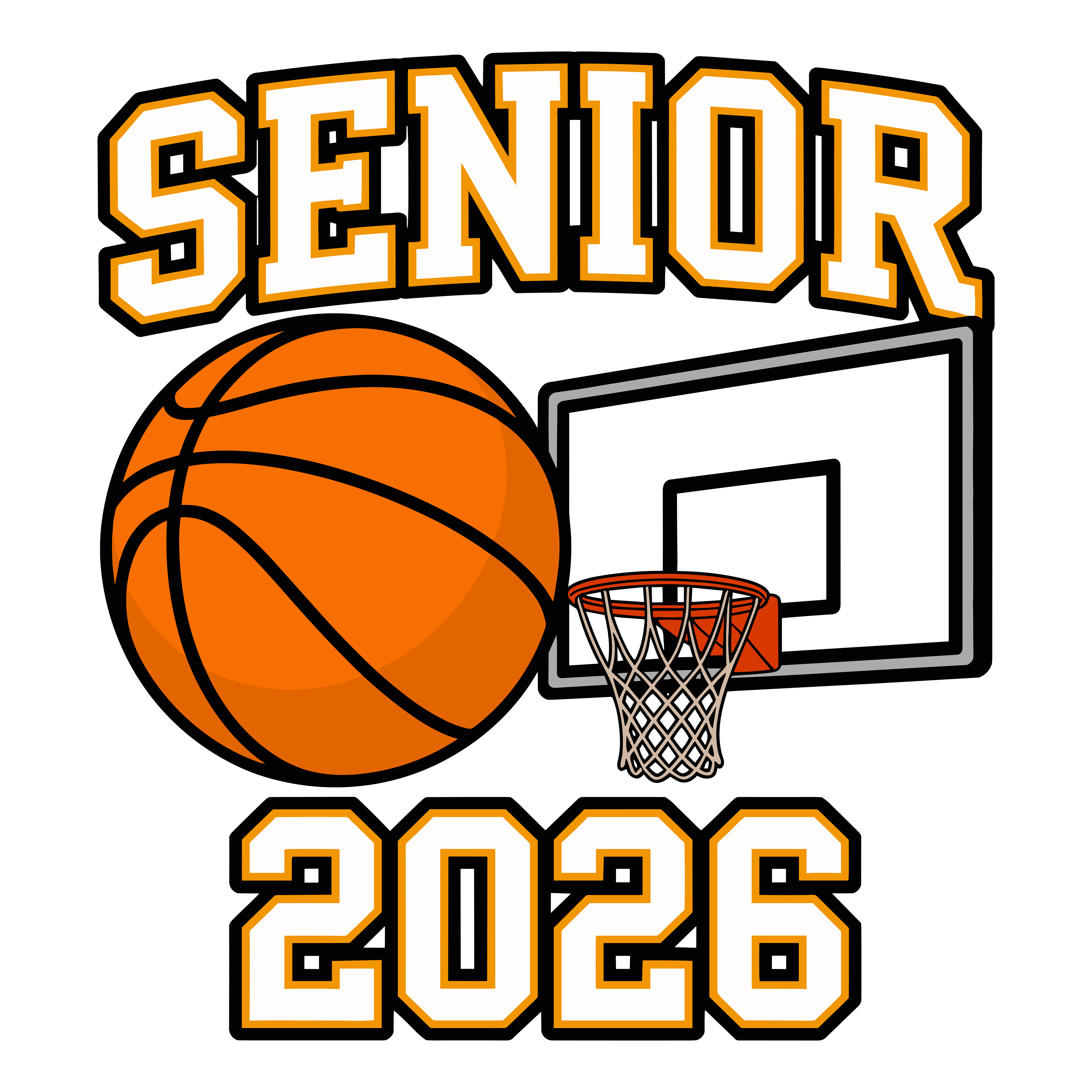 Senior Basketball Graduation Class DTF Transfer (Copy)