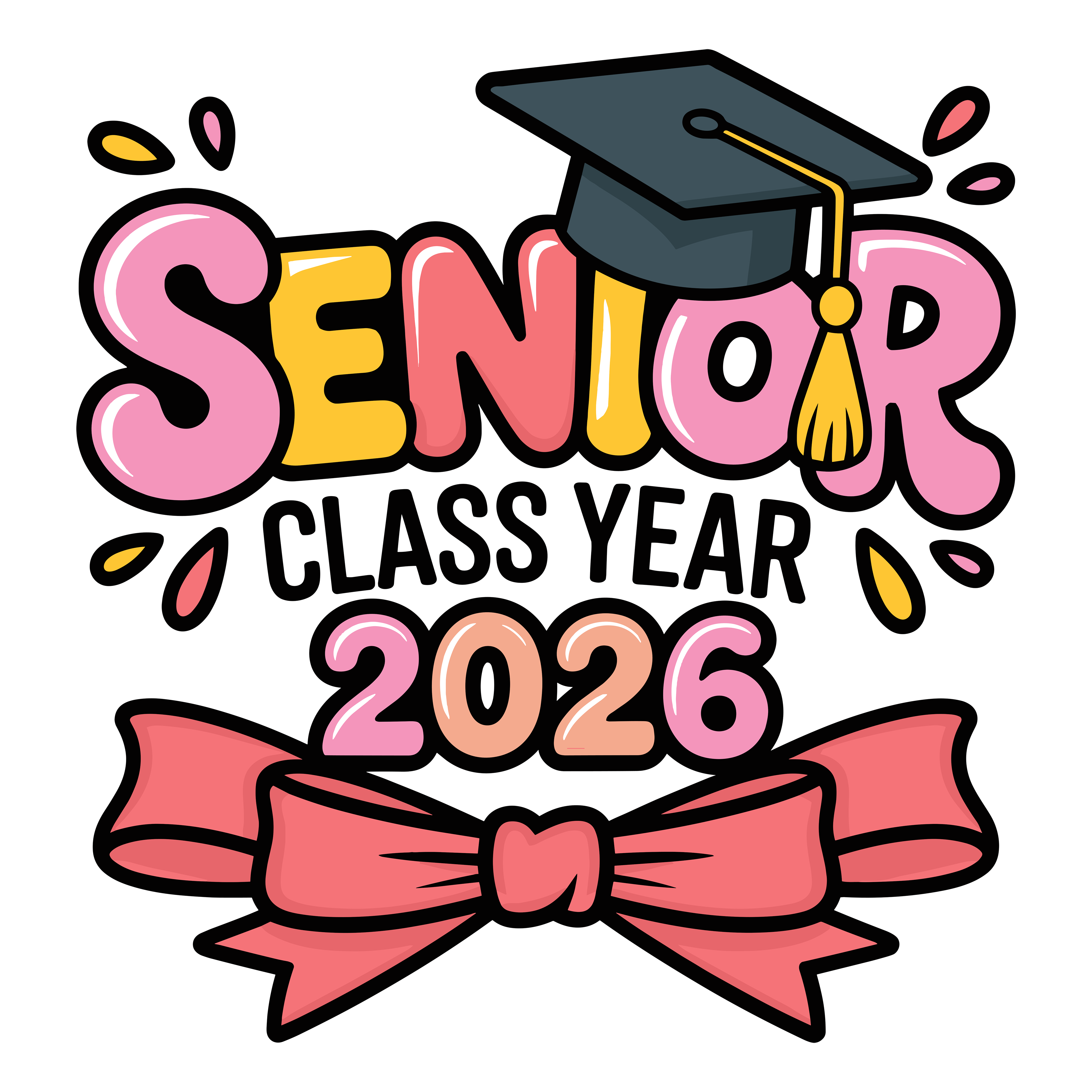 Senior Graduation Class Year DTF Transfer