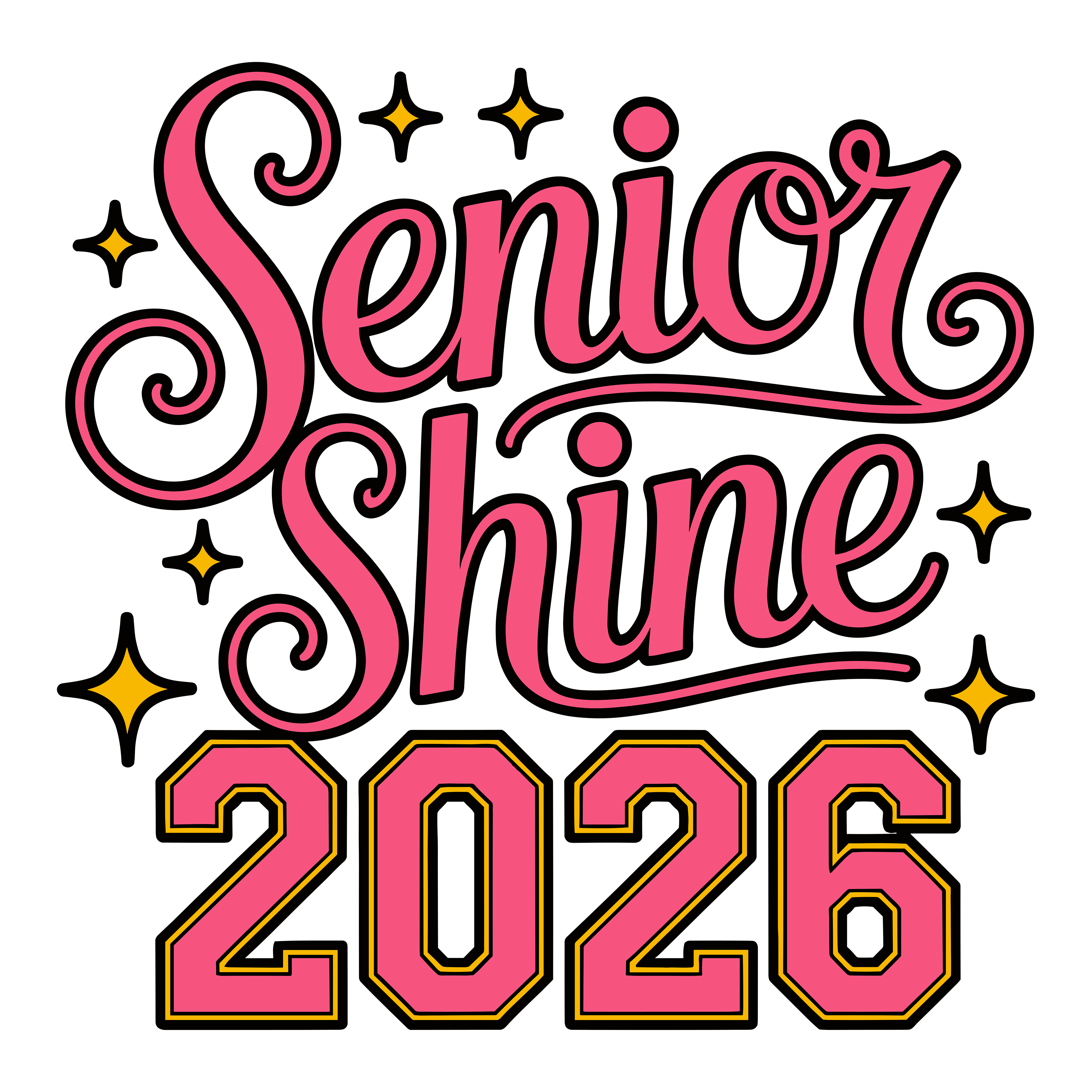 Senior Shine Graduation DTF Transfer