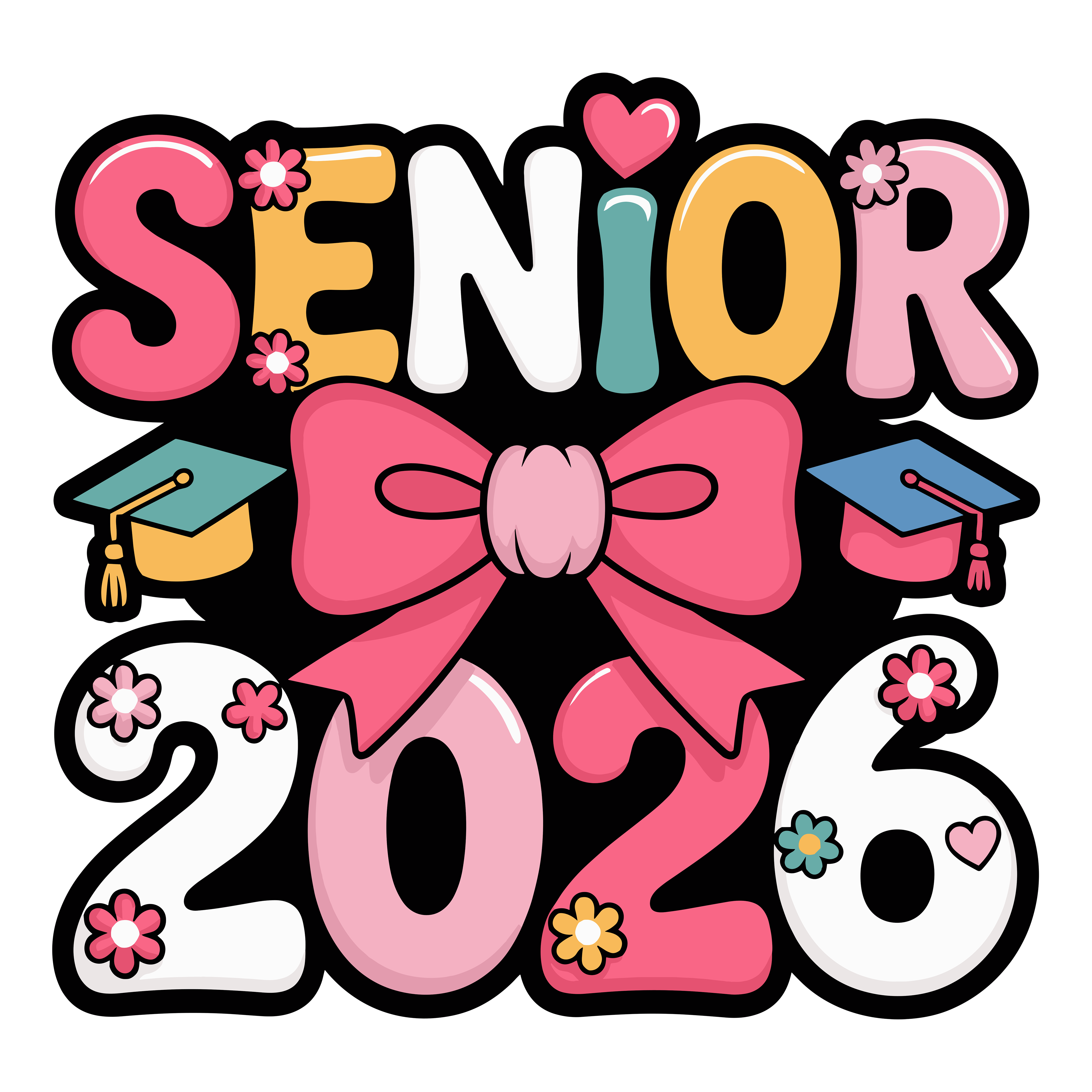 Bow Senior Graduation DTF Transfer
