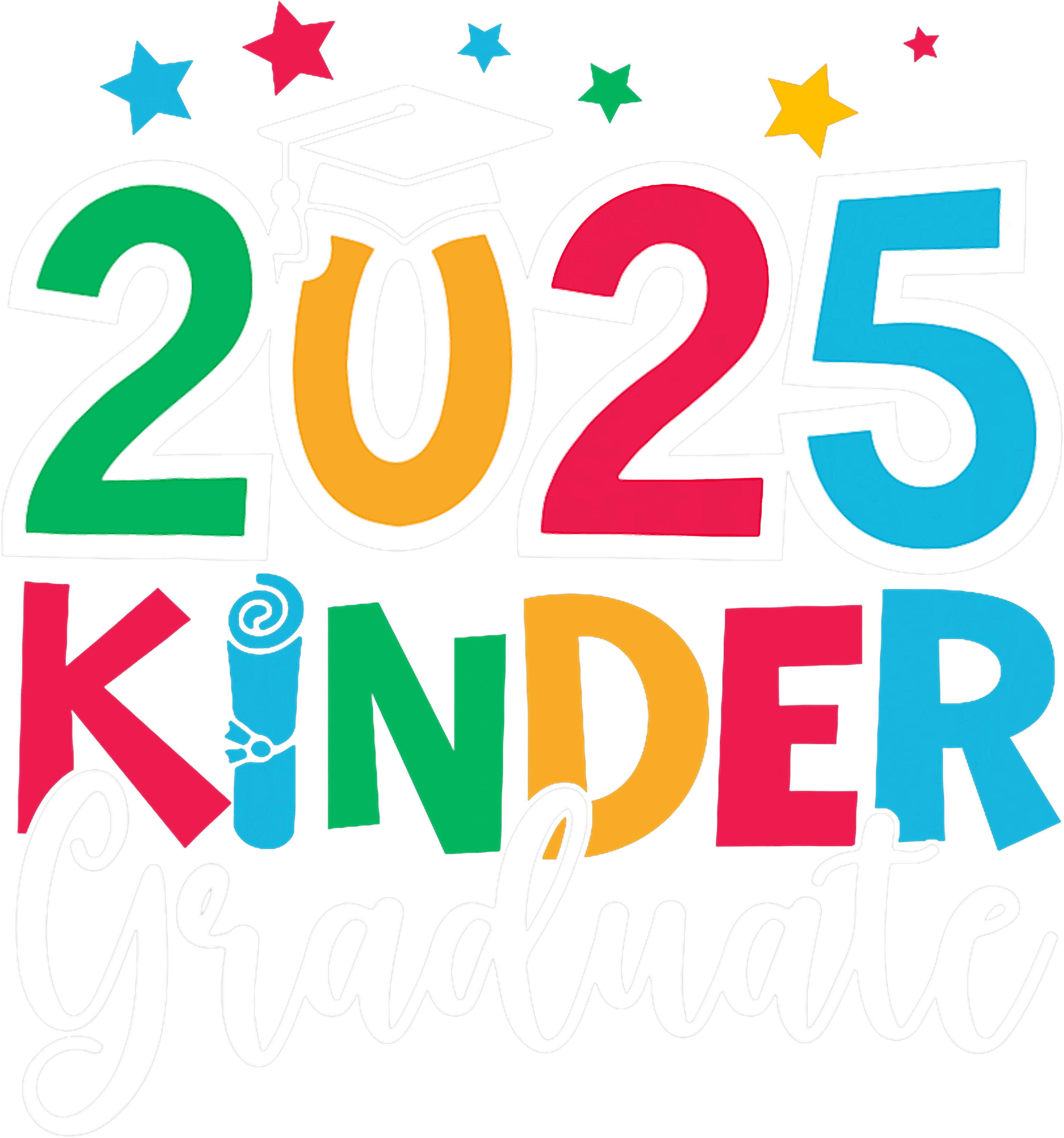 2025 Kindergarten Graduate DTF Transfer