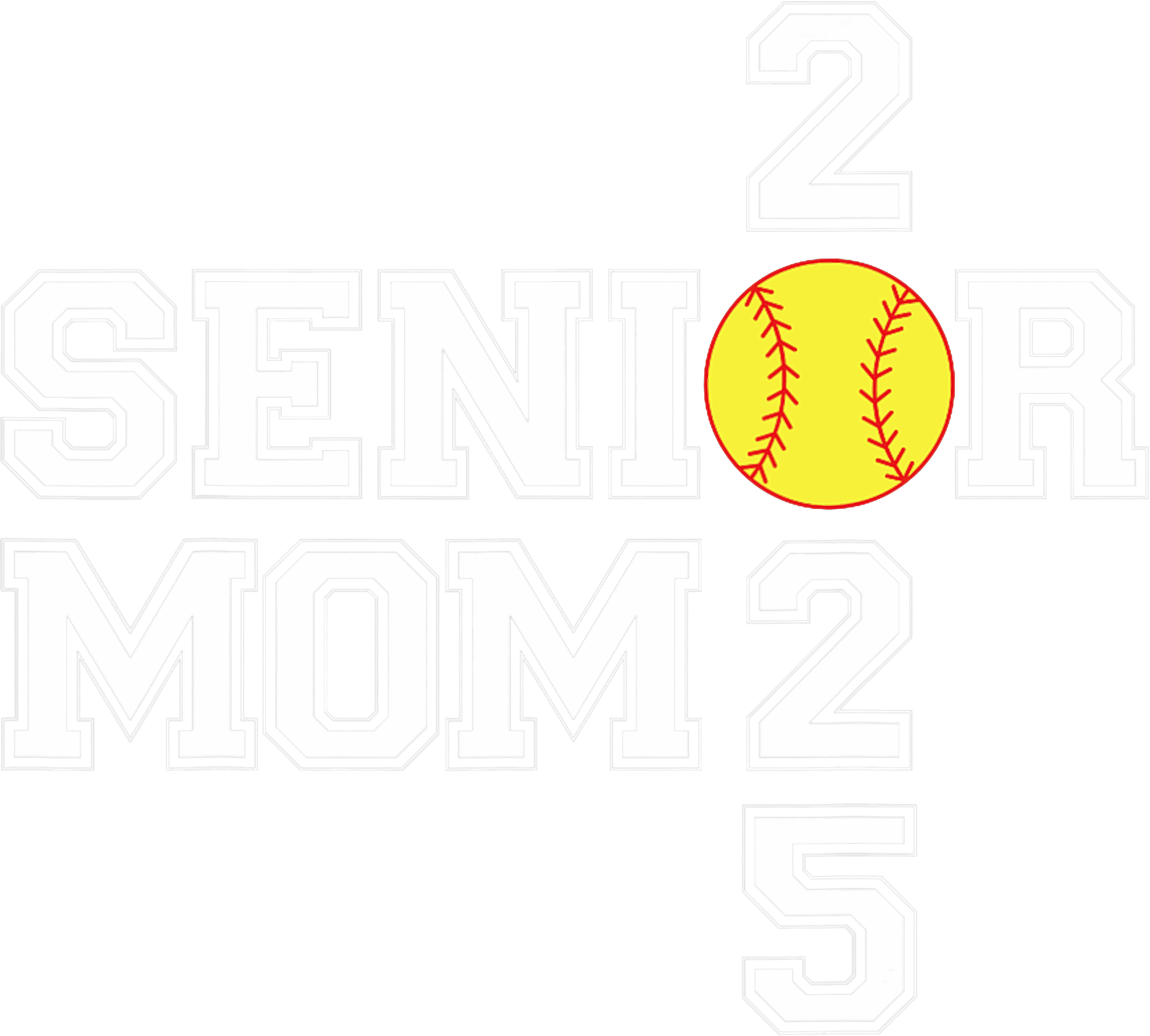 Softball Senior Mom Class Of 2025 DTF Transfer