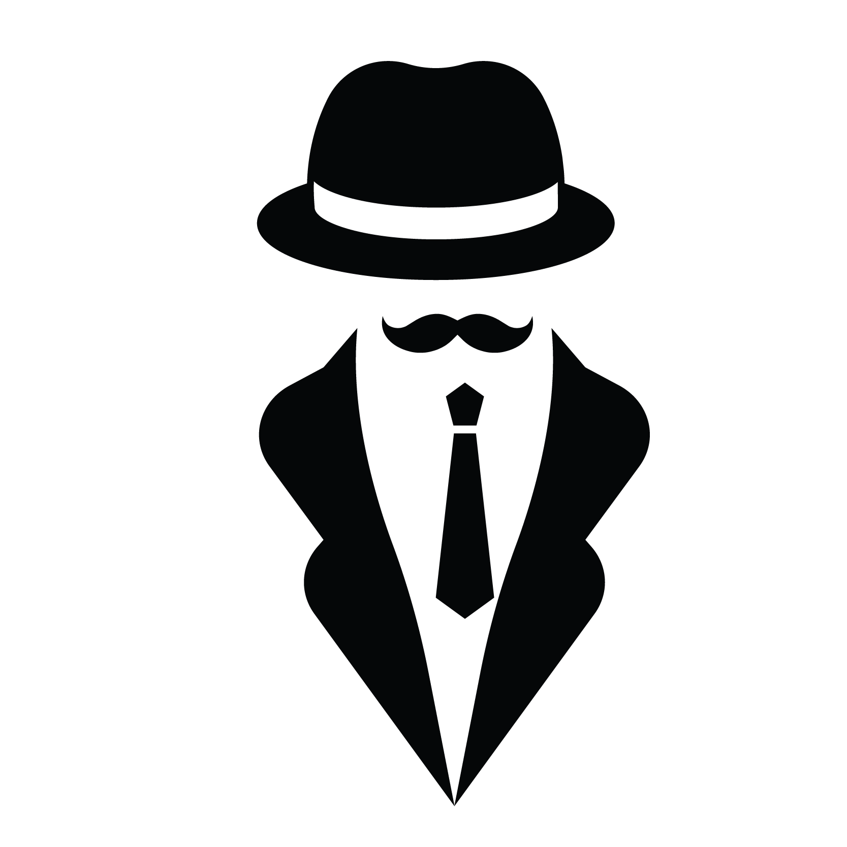 Gentleman Tuxedo Silhouette DTF Transfer