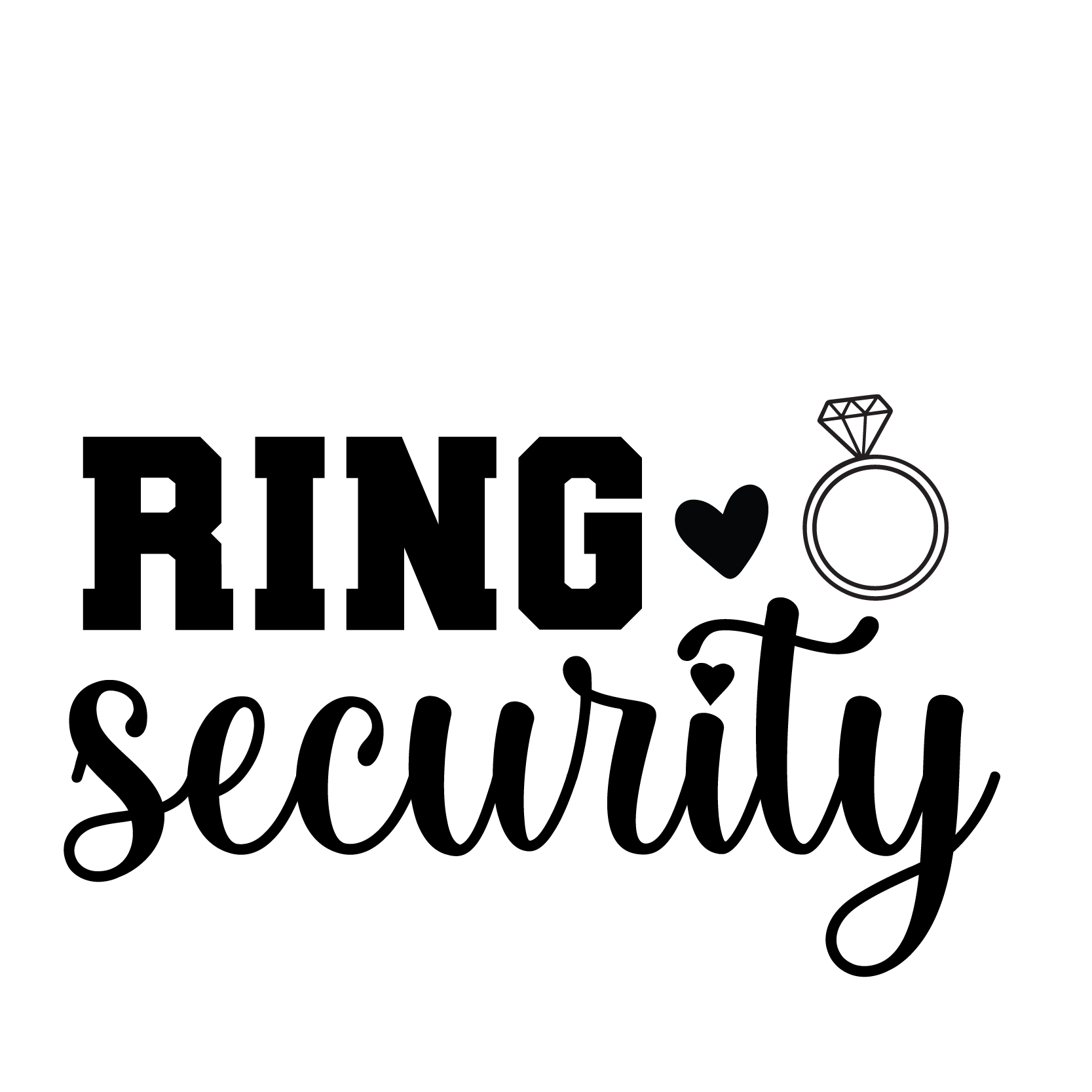 Ring Security Wedding DTF Transfer