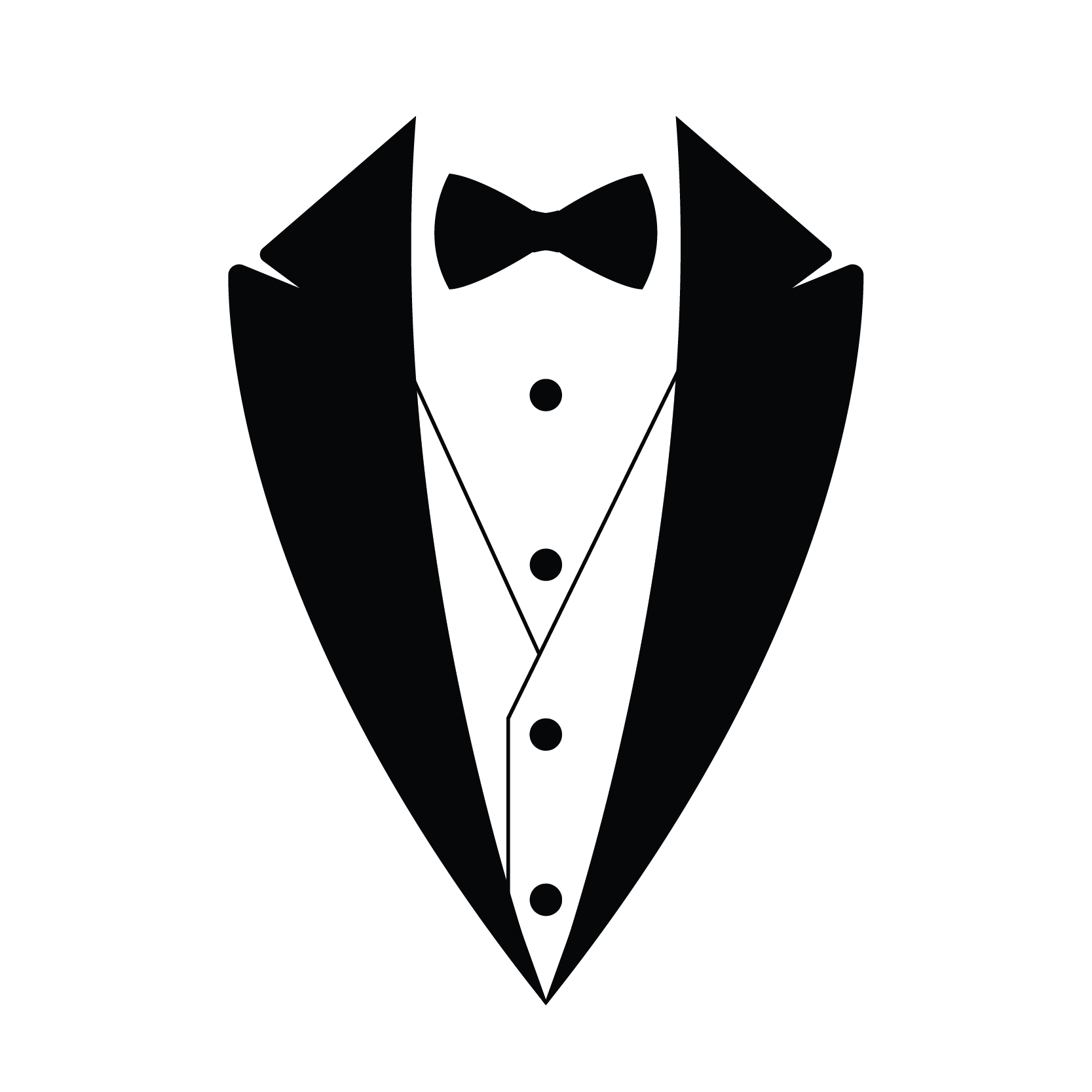 Tuxedo Silhouette DTF Transfer
