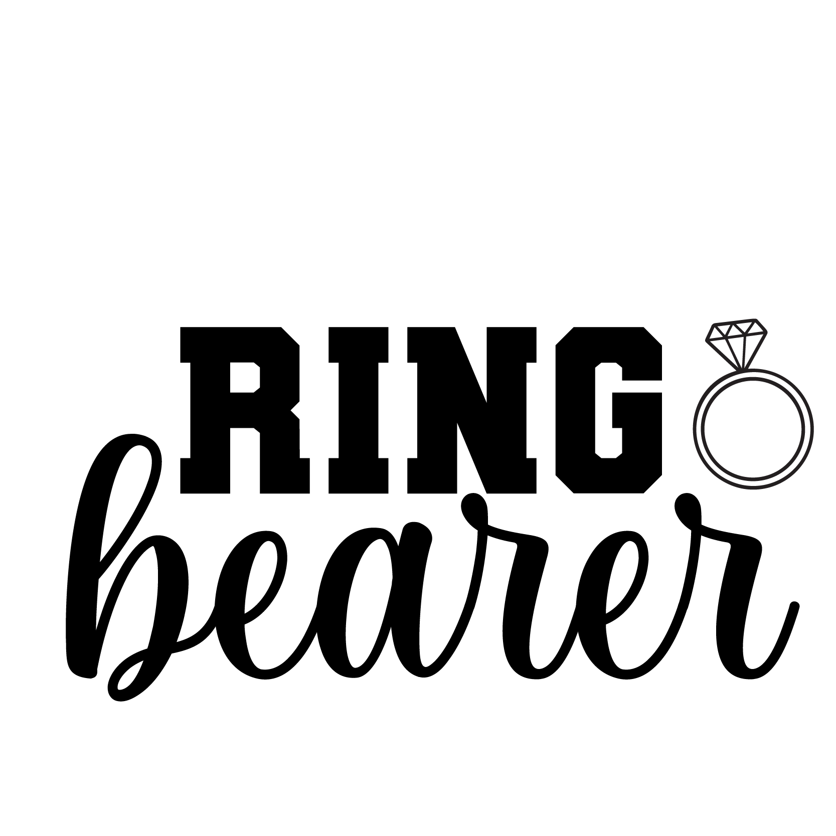 Ring Bearer Wedding DTF Transfer