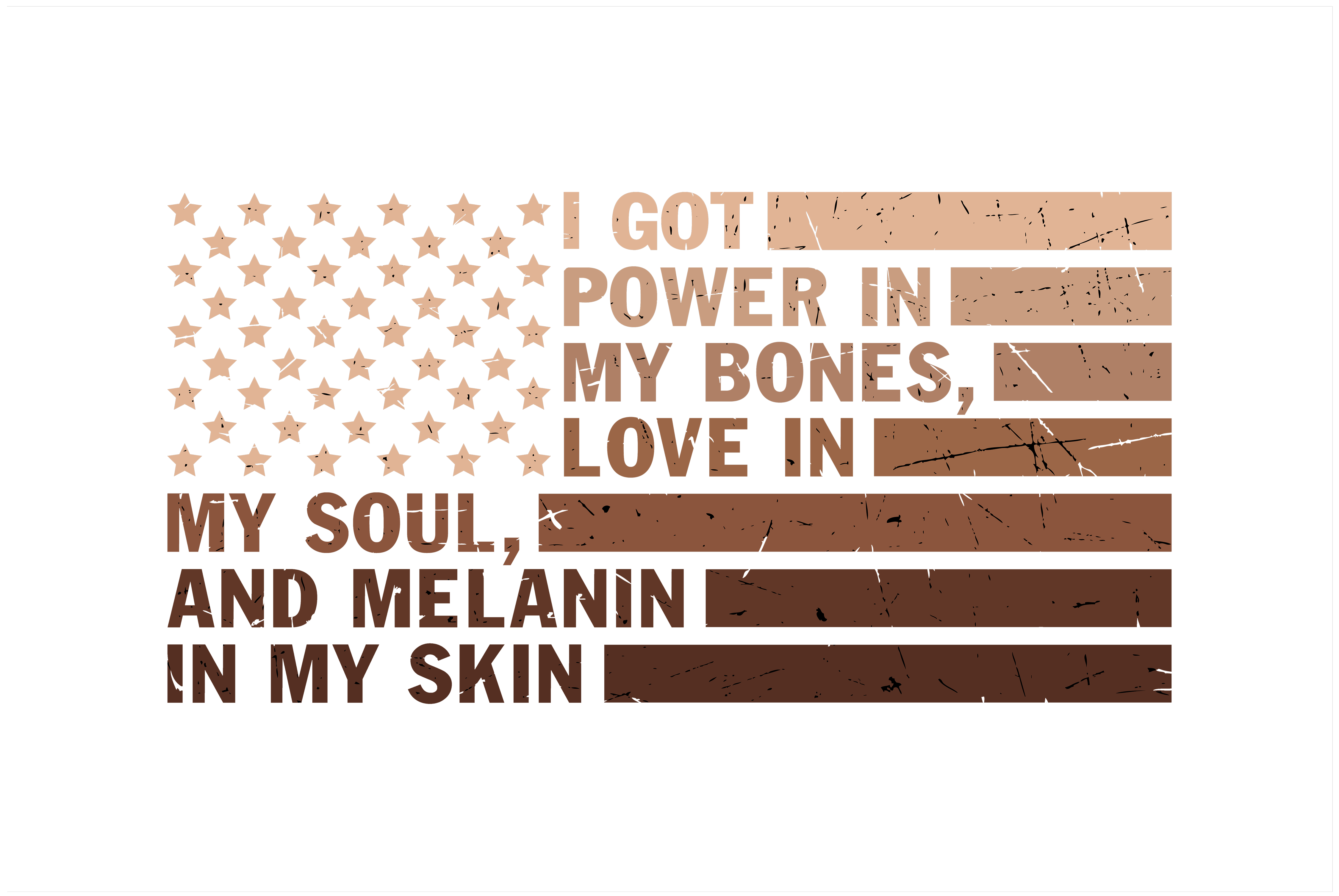 Melanin Power And Soul DTF Transfer