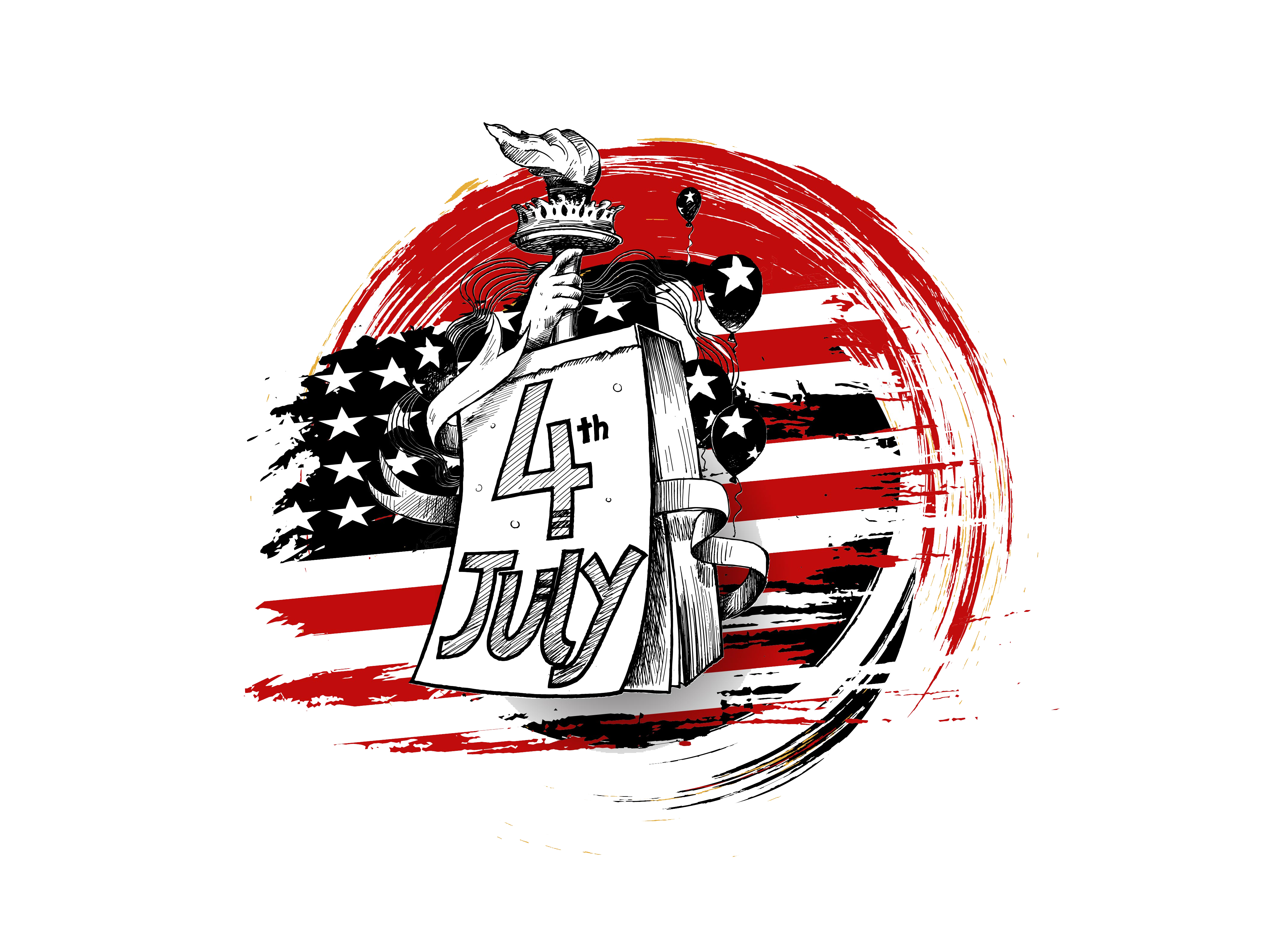Fourth Of July Celebration DTF Transfer