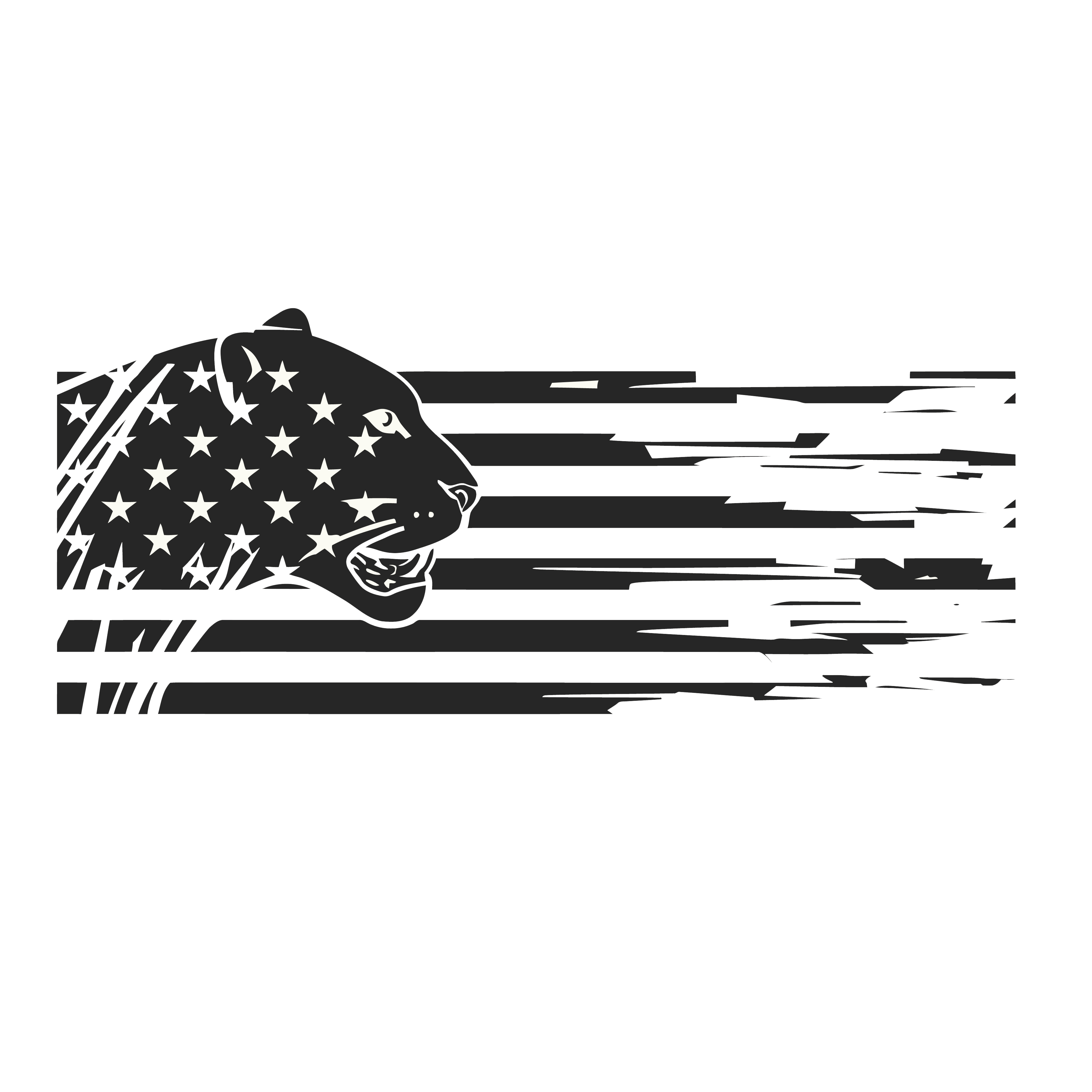 Patriotic American Bear DTF Transfer