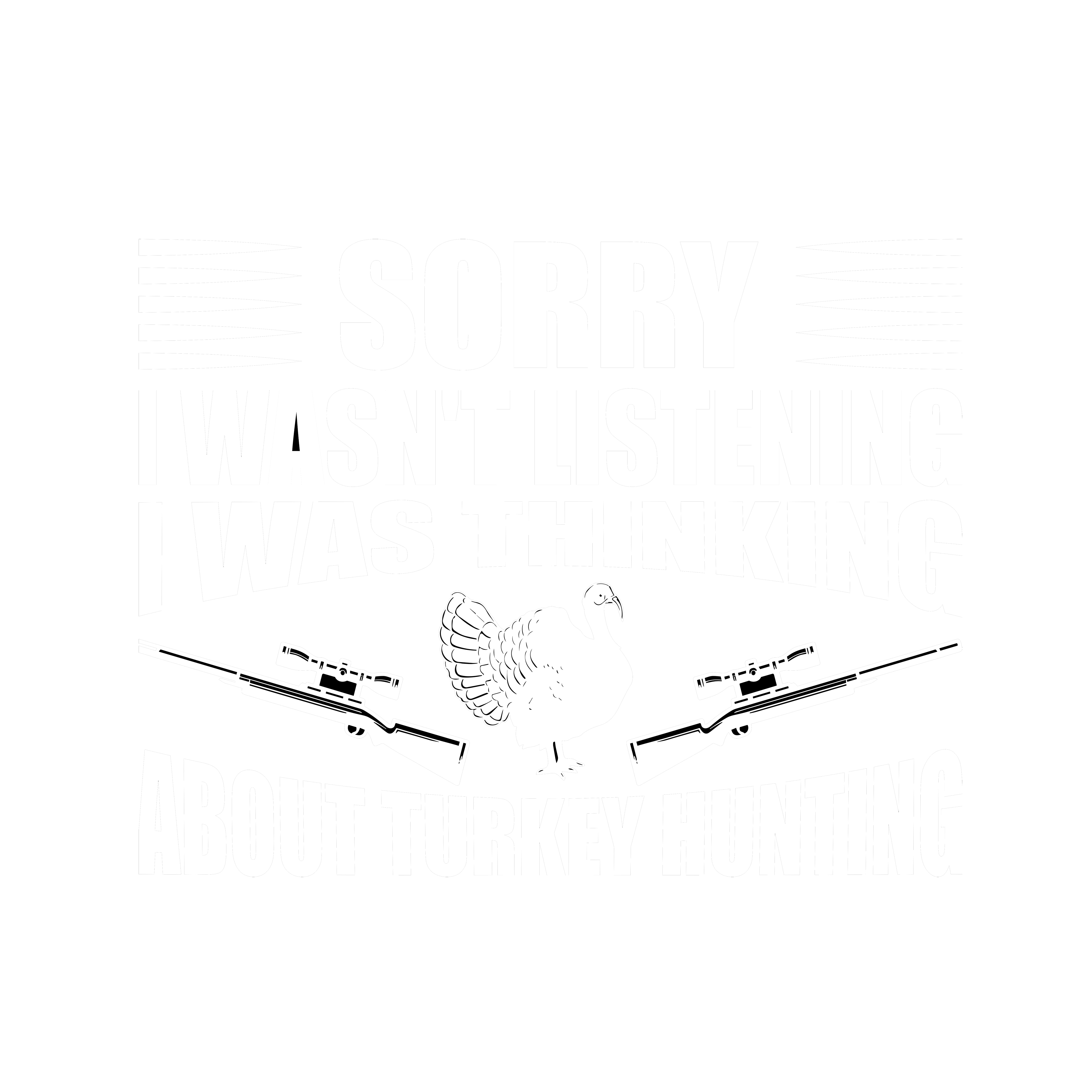 Funny Turkey Hunting DTF Transfer