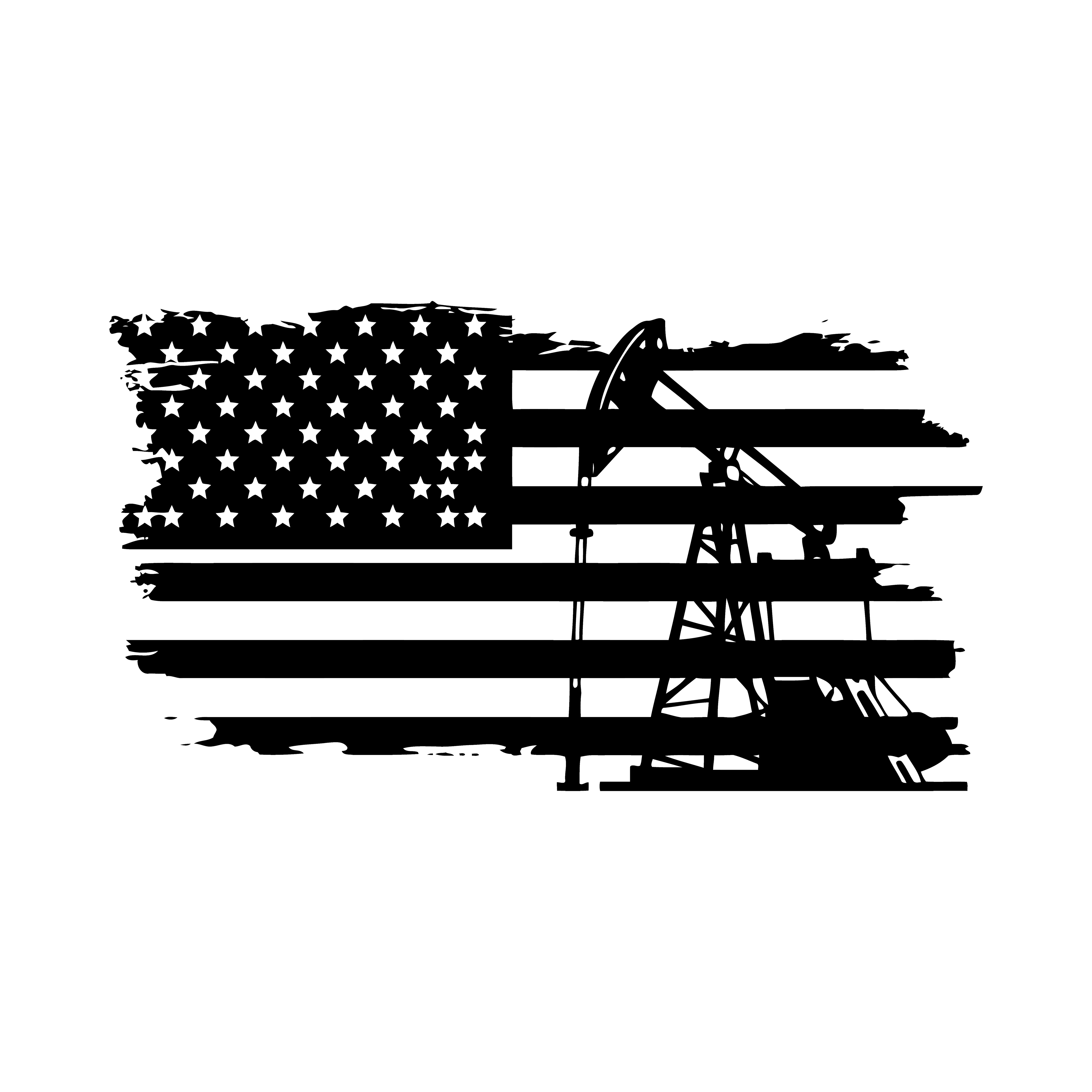 American Flag Military Soldier DTF Transfer