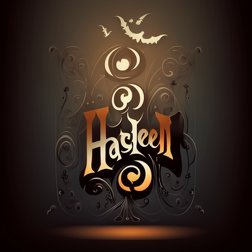 Hasleen Halloween Gothic Typography Bat DTF Transfer