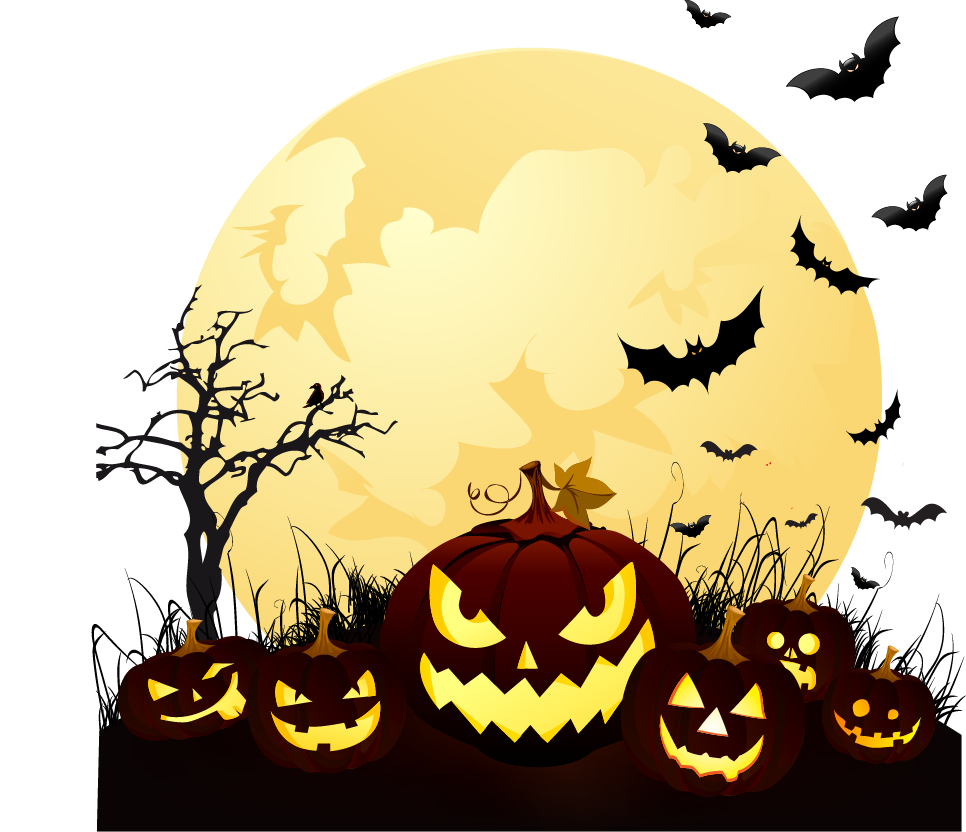 Spooky Halloween Pumpkin Patch Under DTF Transfer
