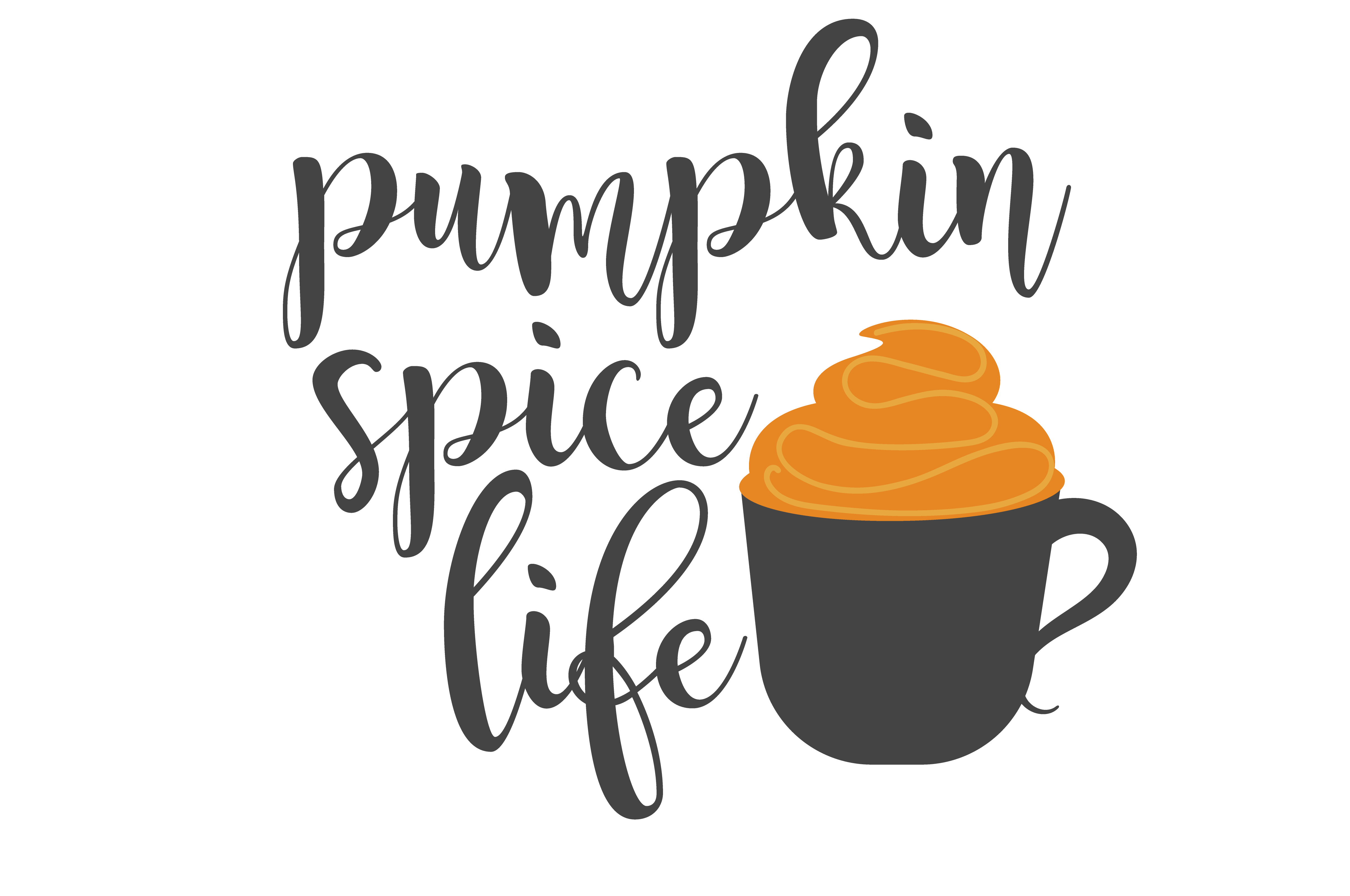 Pumpkin Spice Life Autumn Coffee Quote DTF Transfer