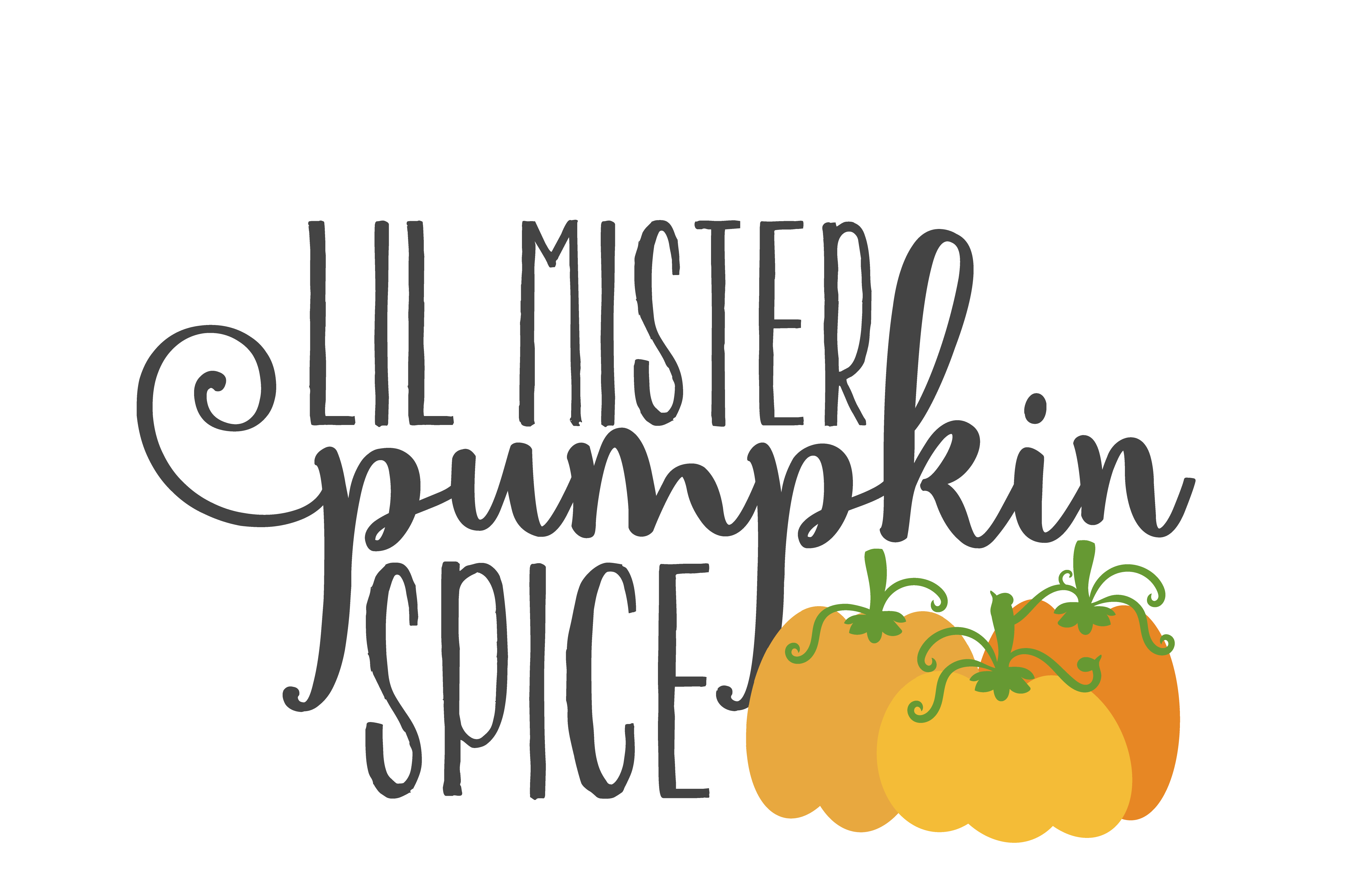 Lil Mister Pumpkin Spice Fall Humor DTF Transfer