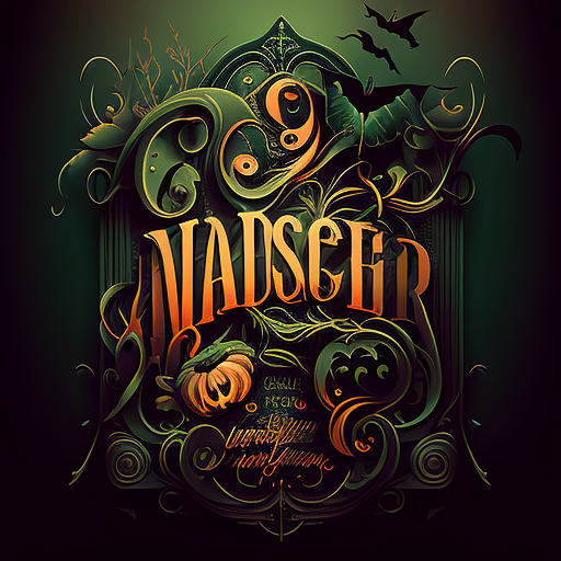 Nadseer Halloween Gothic Pumpkin DTF Transfer