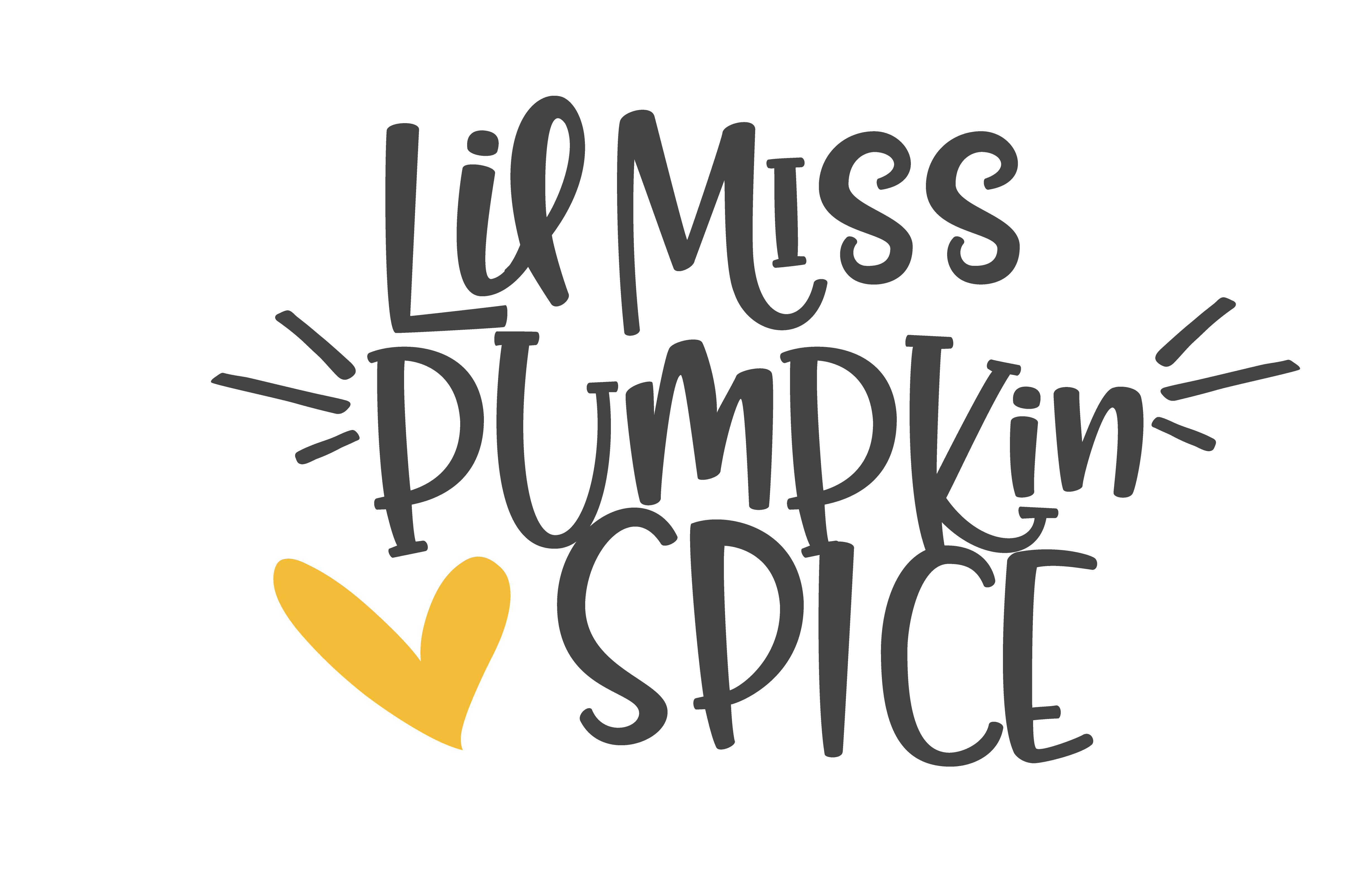 Lil Miss Pumpkin Spice Cute Fall DTF Transfer