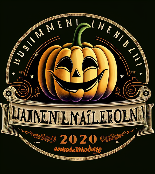 Vintage Halloween Pumpkin Badge DTF Transfer