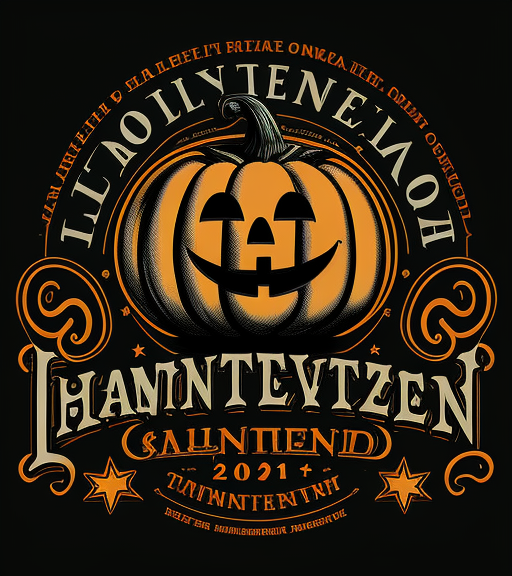 Vintage Halloween Pumpkin Badge DTF Transfer