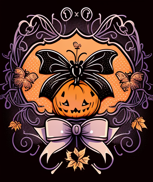 Highland Cow In Witch Hat Holding Pumpkin DTF Transfer