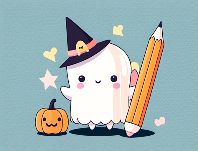 Cute Ghost Halloween Character DTF Transfer