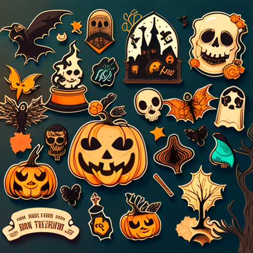 Classic Halloween Icon Collection DTF Transfer