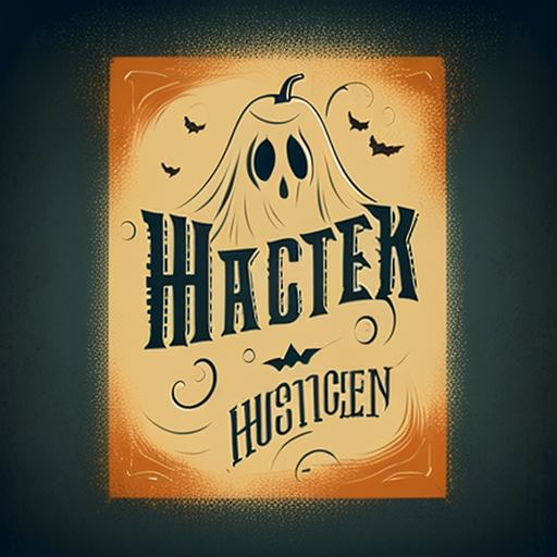 Vintage Halloween Ghost Typography DTF Transfer