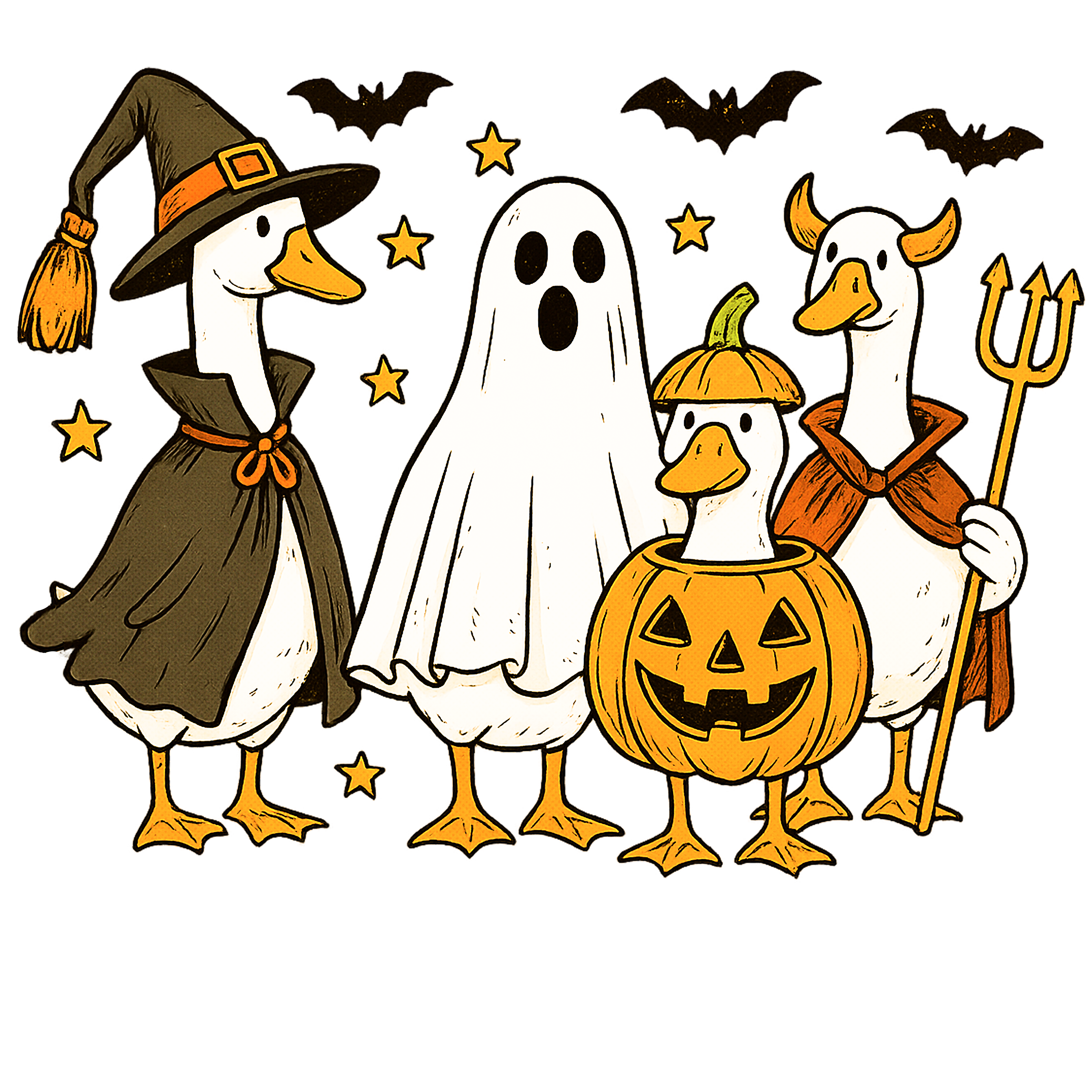 Halloween Costume Goose Party DTF Transfer
