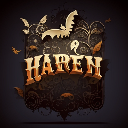 Vintage Halloween Typography With Bat DTF Transfer