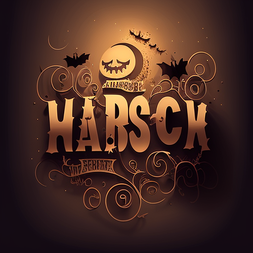 Elegant Halloween Typography With Moon DTF Transfer