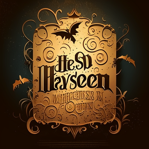 Vintage Halloween Typography Poster DTF Transfer