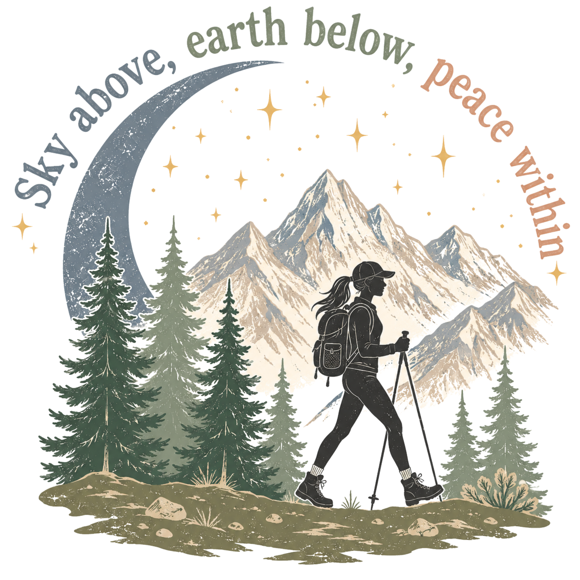 Peace Within Nature DTF Transfer