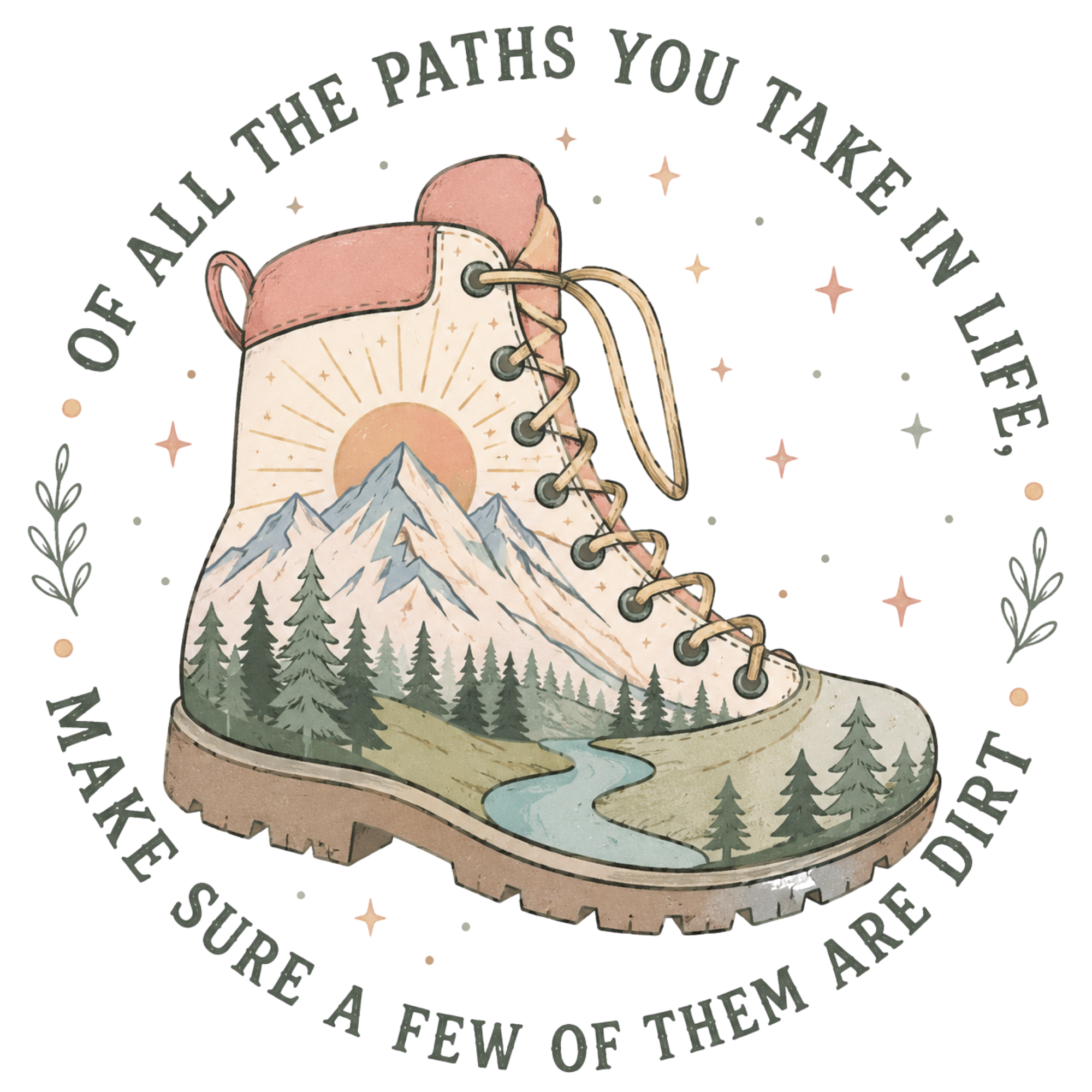 Hiking Life Journey DTF Transfer