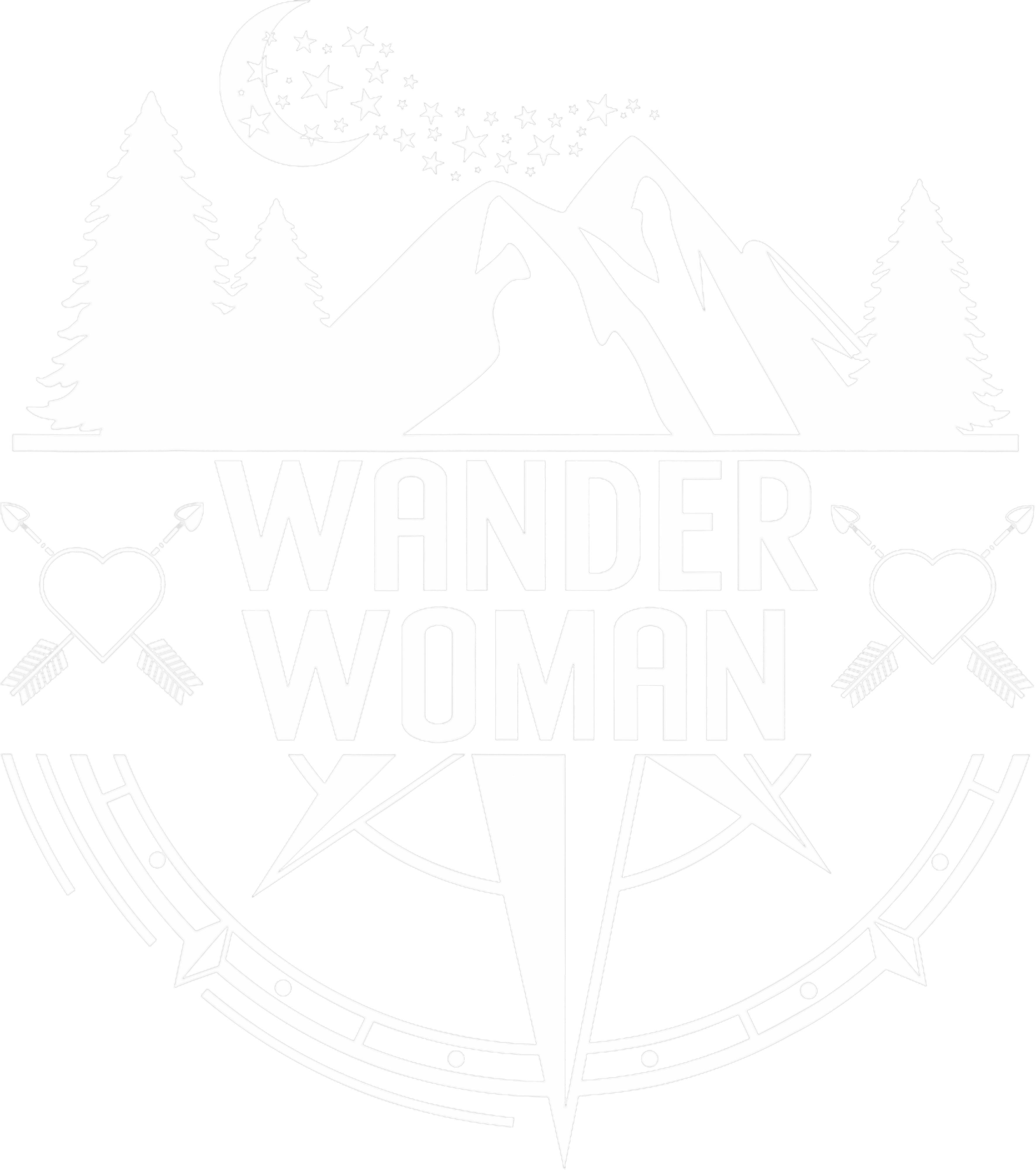 Wander Woman Hiking Adventure DTF Transfer