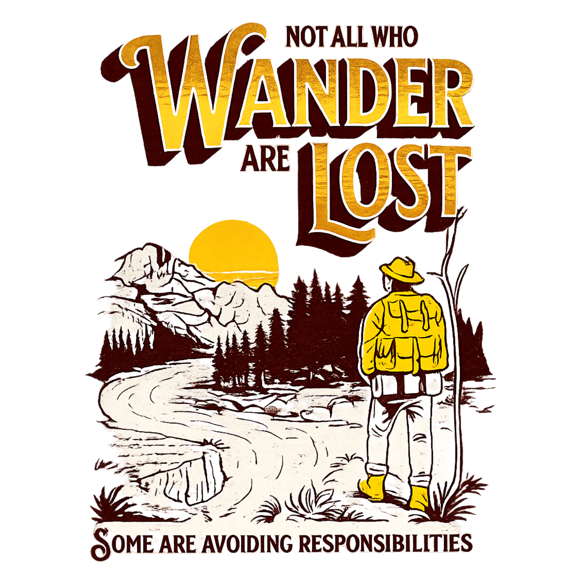 Wander Into The Wilderness DTF Transfer