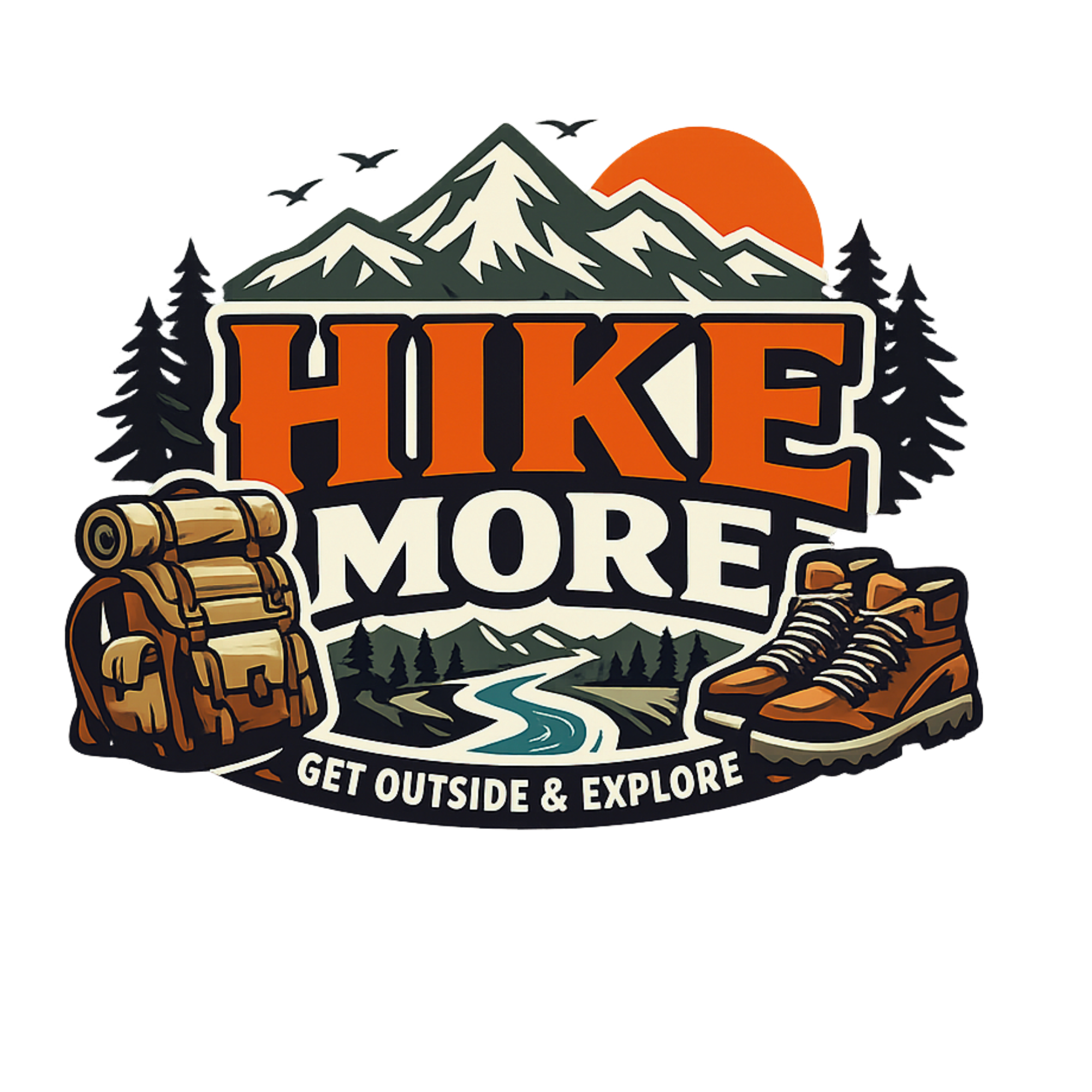 Hike More Explore More DTF Transfer
