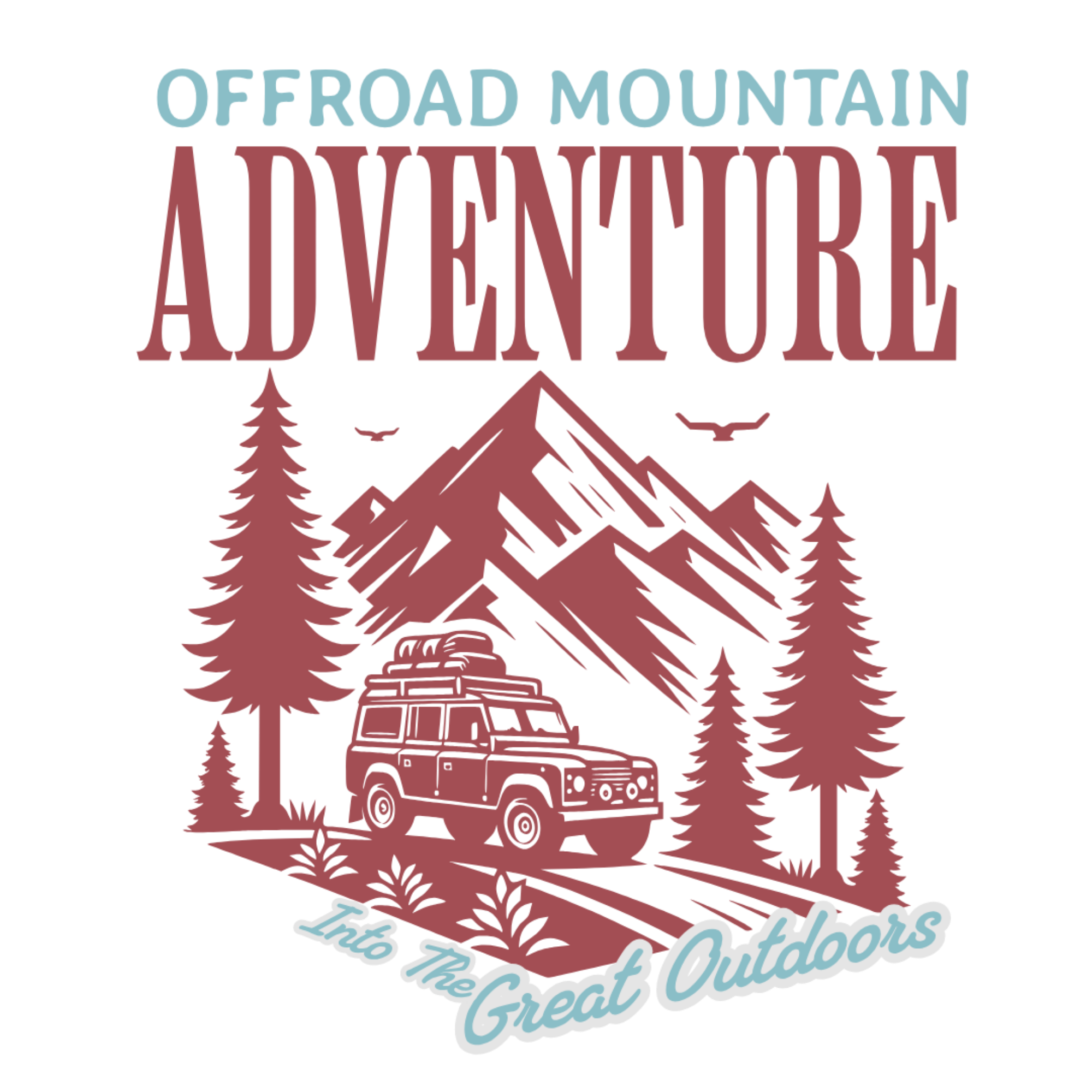 Offroad Mountain Adventure DTF Transfer